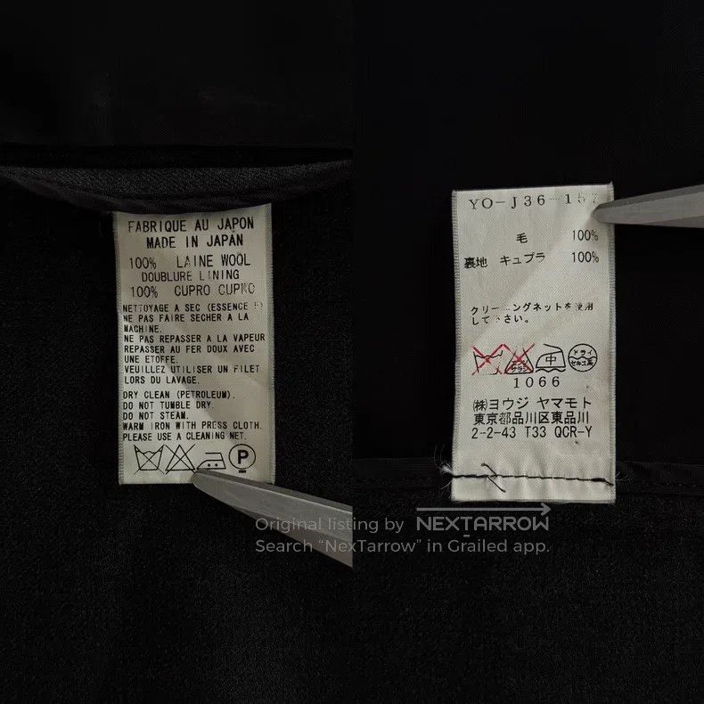 Yohji Yamamoto Yohji Yamamoto 11SS Yohji Yamamoto minimalist wool blazer Size US S / EU 44-46 / 1 - 6 Thumbnail