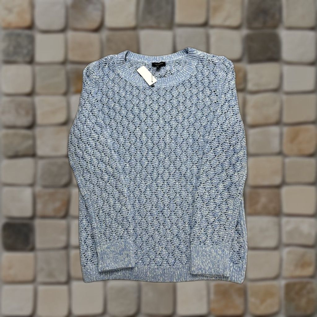 Talbots Talbots Mens Sweater Small Blue Cotton Blend Knit Pullover New Size US S / EU 44-46 / 1 - 1 Thumbnail