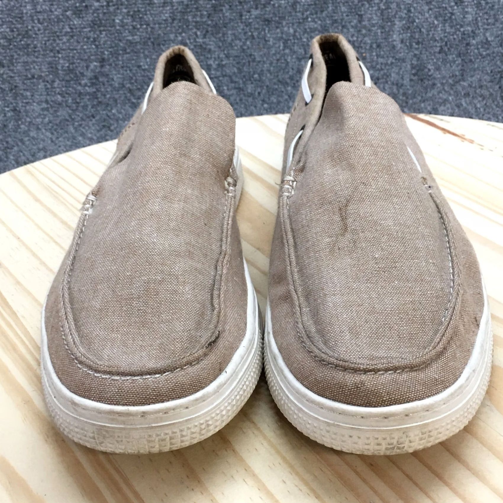 Vintage Reaction Kenneth Cole Shoes Mens Ankir Slip On Sneakers Brown Fabric Low Top) Size US L / EU 52-54 / 3 - 5 Thumbnail