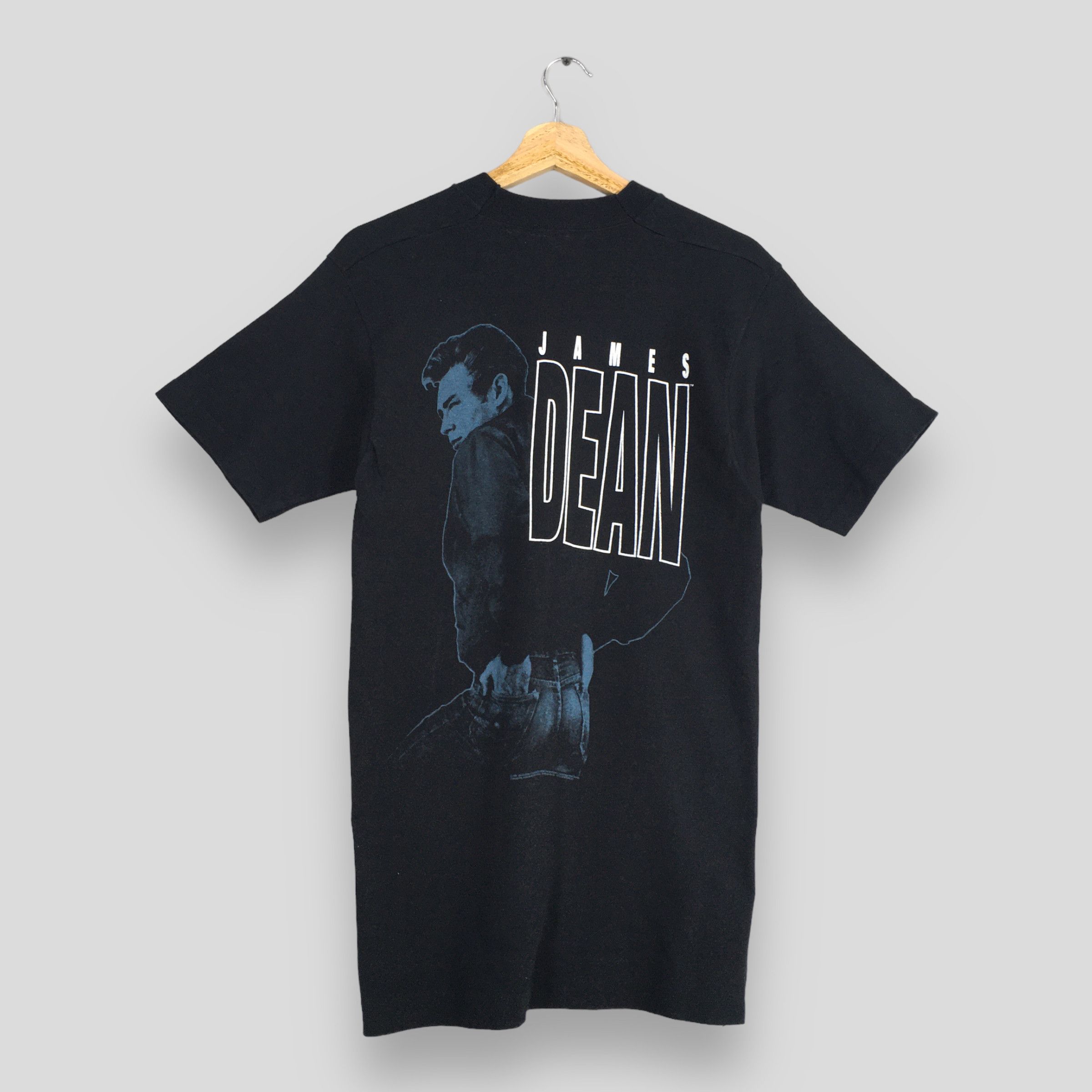 Fruit Of The Loom × Vintage Vintage 90s James Dean Movie Promo Black T shirt Medium Size US M / EU 48-50 / 2 - 1 Thumbnail