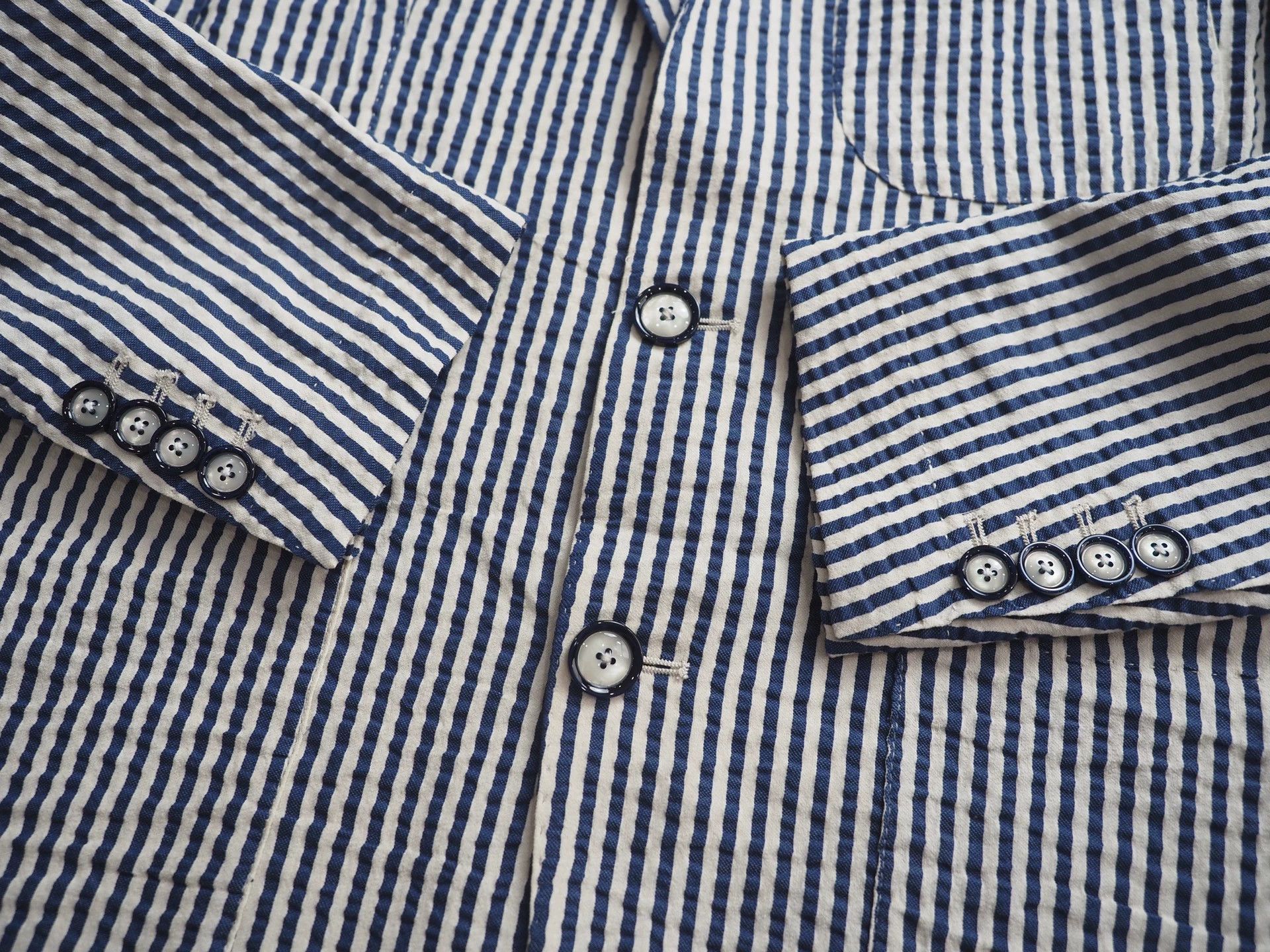 Tagliatore Tagliatore Blue and White Striped Casual Blazer Size XS / US 0-2 / IT 36-38 - 5 Thumbnail