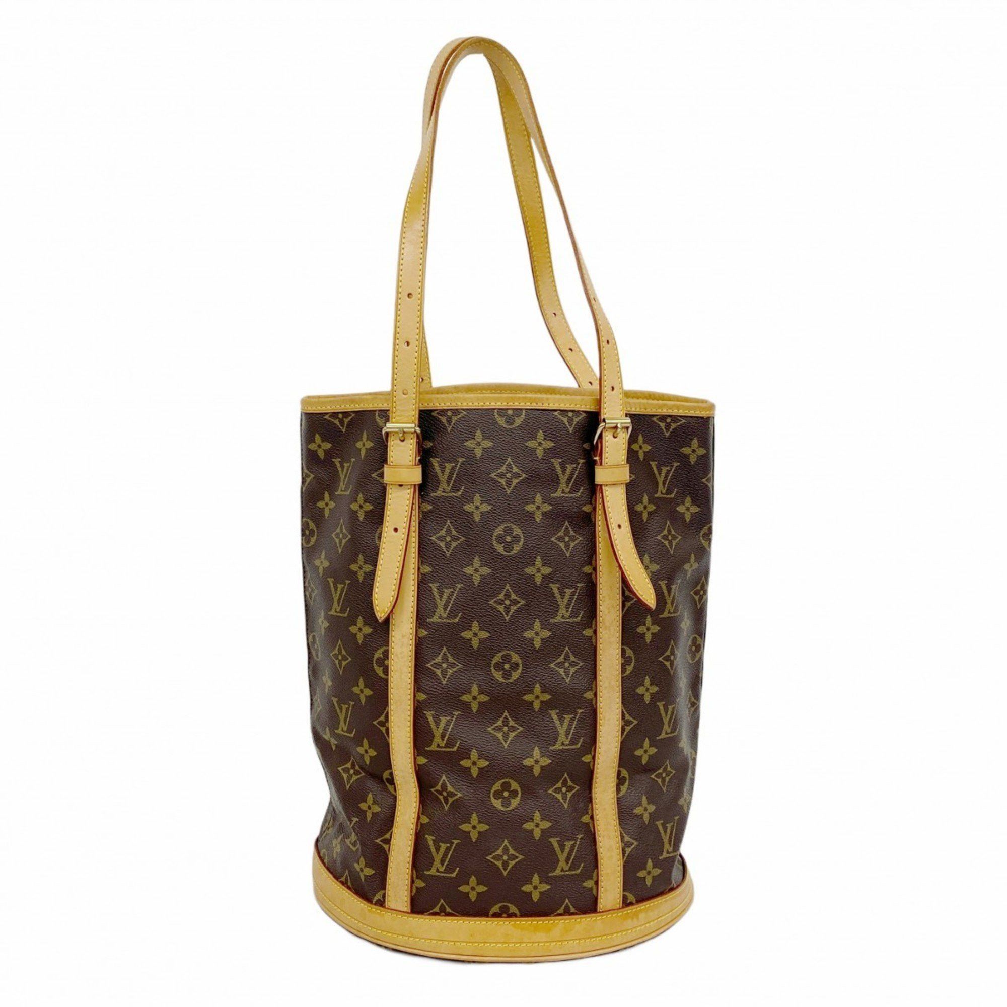 Louis Vuitton Tote Bag Monogram Bucket Gm M42236 Brown Women's