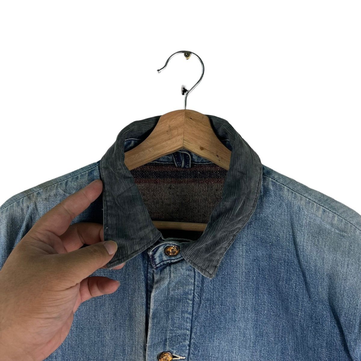 Vintage 🔥VINTAGE CHORE DENIM JACKET BLANKET LINING TOYO ENTERPRISE Size US M / EU 48-50 / 2 - 6 Thumbnail