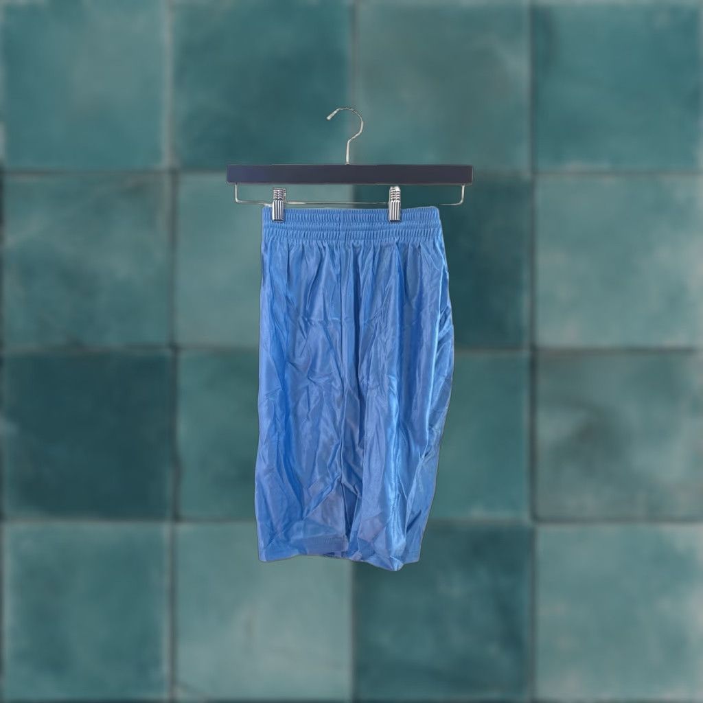 Vintage VINTAGE Don Alleson dazzle basketball shorts Mens S blue 2002 deadstock NWOT Athletic Size US 29 - 1 Thumbnail