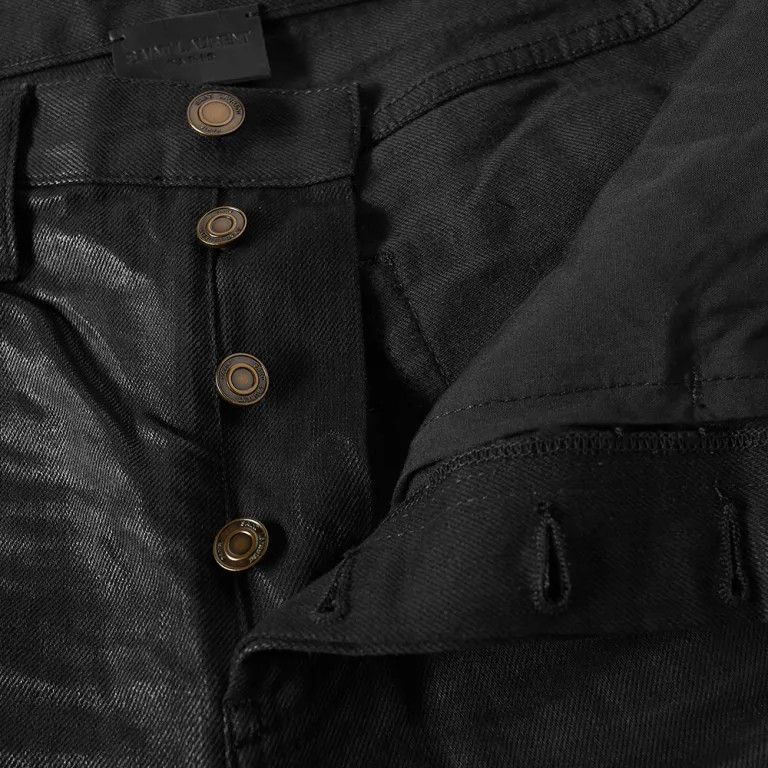 Saint Laurent Paris o1bcso1str0924 Slim-Fit Jeans in Black Size US 32 / EU 48 - 7 Thumbnail