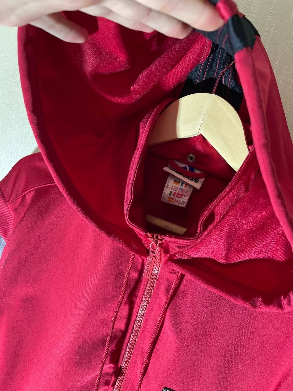Adidas × Vintage Adidas Vintage 00s Patch Zip Up Hoodie Size US M / EU 48-50 / 2 - 7 Thumbnail