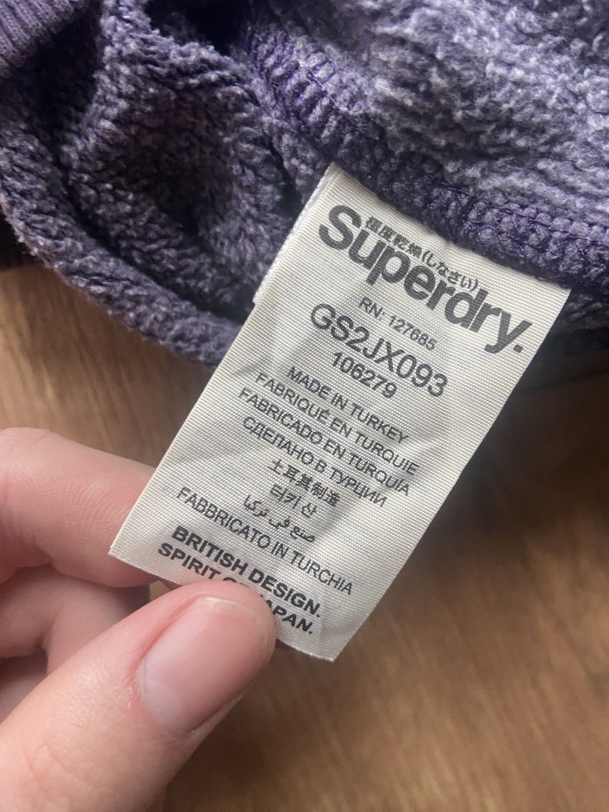 Superdry SuperDry vintage purple hoodie Size US S / EU 44-46 / 1 - 7 Thumbnail