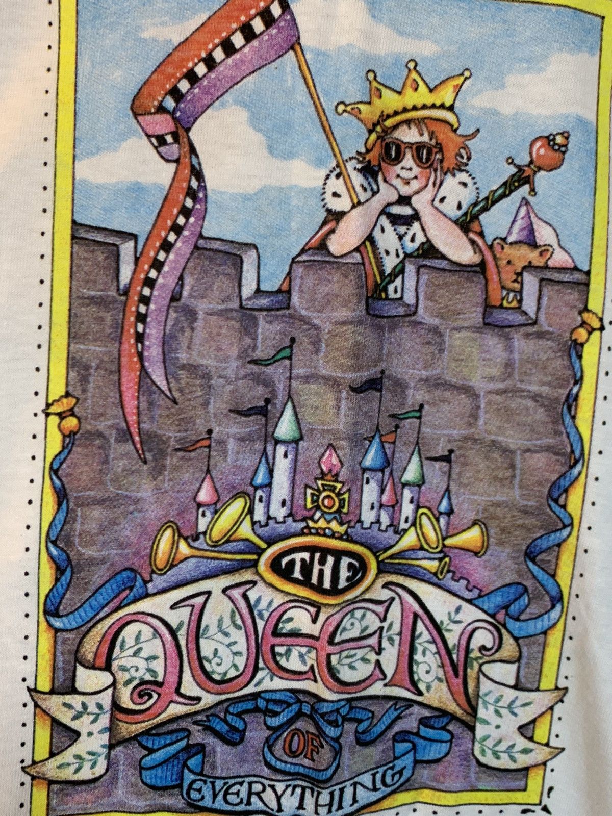 Vintage *RARE* Vintage Queen Of Everything Mary Engelbreit Art Shirt Size US L / EU 52-54 / 3 - 4 Thumbnail