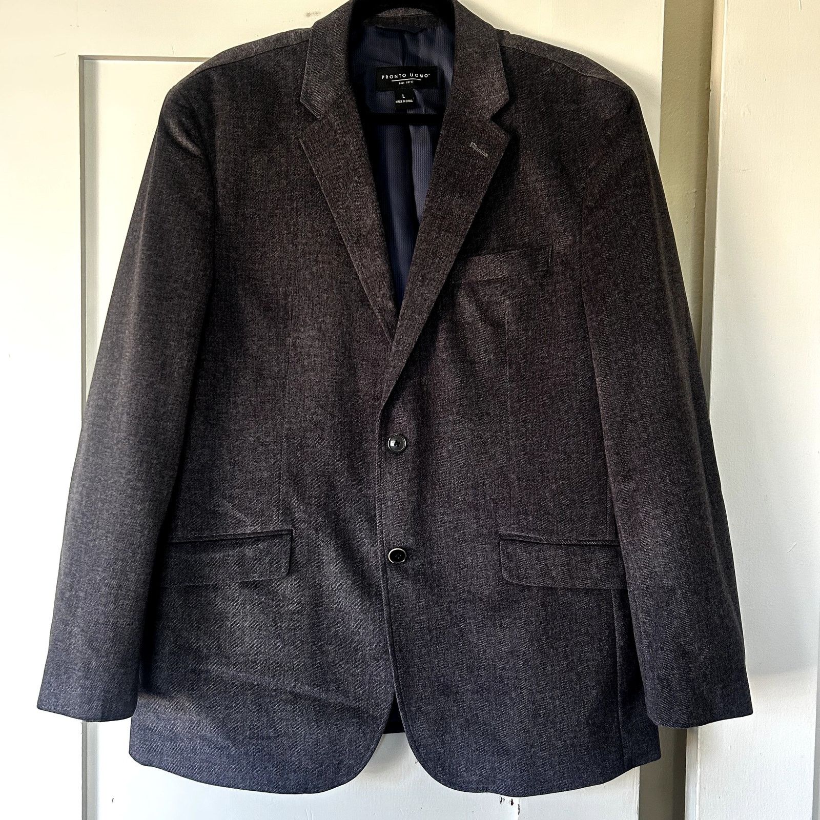 Pronto Uomo Men's Pronto Uomo gray soft blazer sz L Size US L / EU 52-54 / 3 - 1 Thumbnail