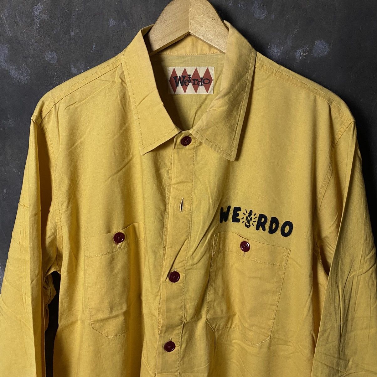 Japanese Brand × Vintage Vintage weirdo western style bowling shirts Size US L / EU 52-54 / 3 - 4 Thumbnail