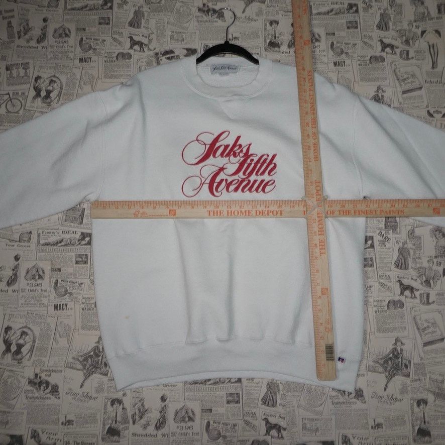 Russell Athletic XL - Vintage Y2K Saks Fifth Avenue 1990s russel sweatshirt Size US XL / EU 56 / 4 - 4 Thumbnail