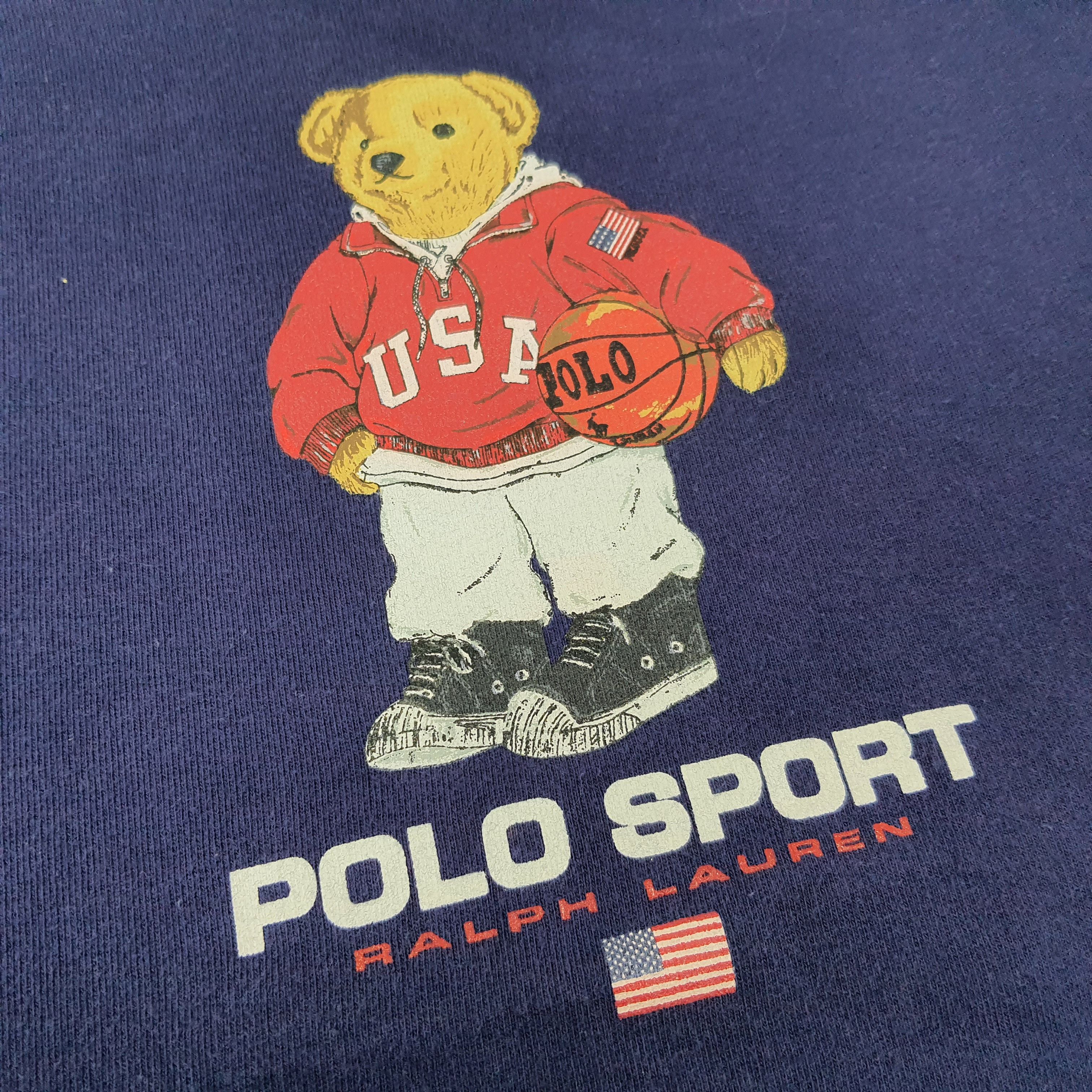 Polo Ralph Lauren Vintage Bear Polo Sports Ralph Lauren Sweatshirt C238N7 Size US M / EU 48-50 / 2 - 2 Thumbnail