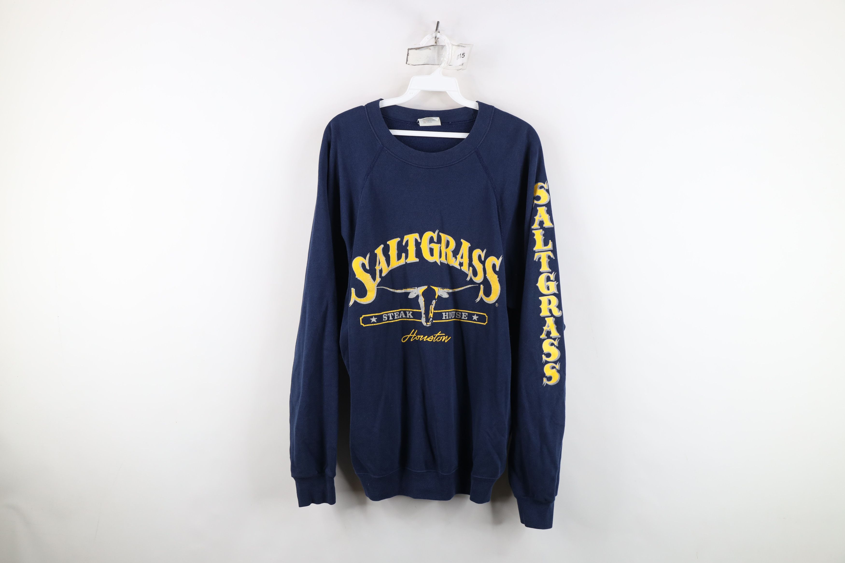 Vintage Vintage 80s 90s Saltgrass Steak House Houston Sweatshirt USA Size US XL / EU 56 / 4 - 1 Thumbnail