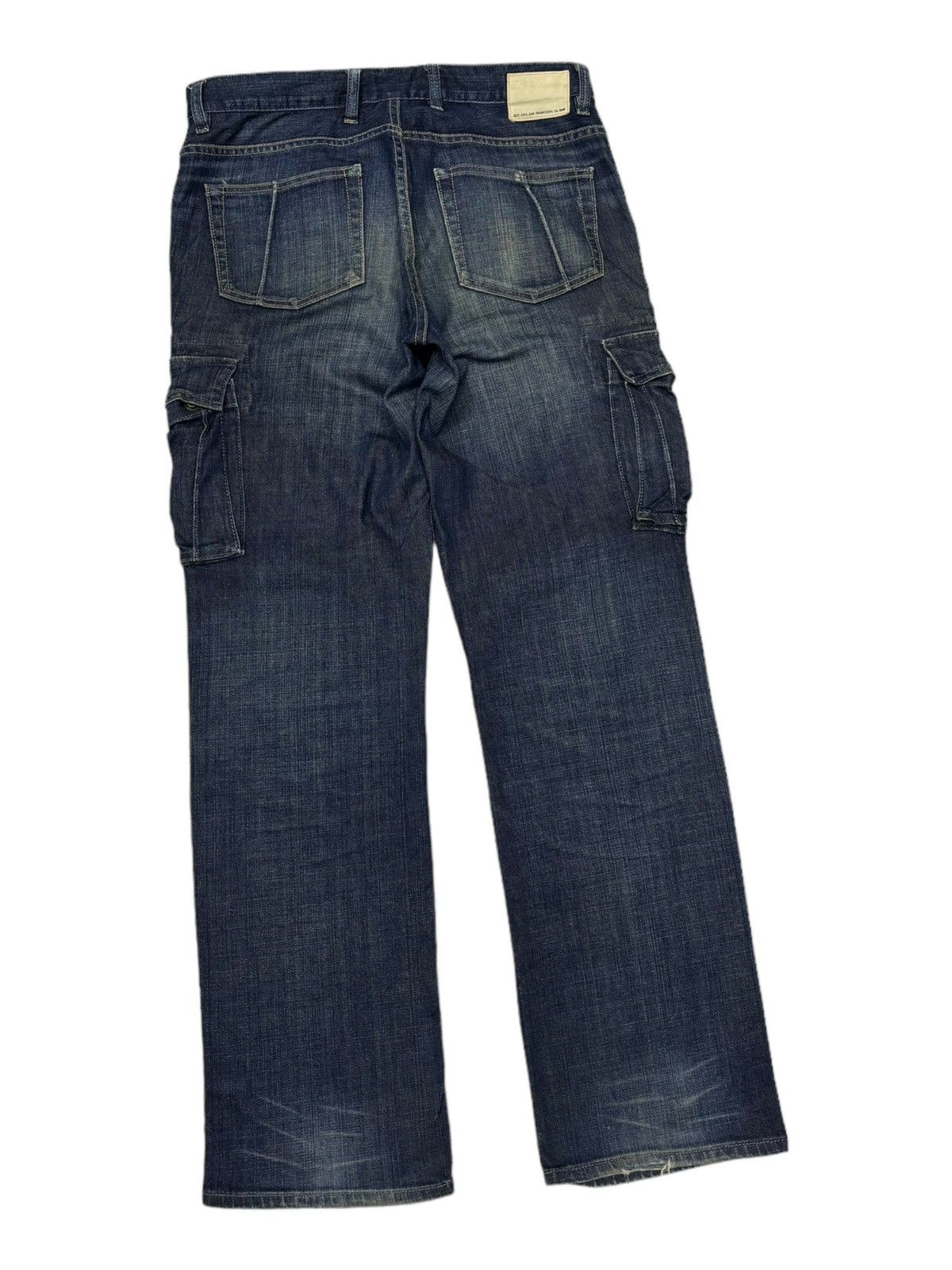 Gap × Japanese Brand 🔥VINTAGE GAP MULTI POCKET CARGO DENIM JEANS Size US 34 / EU 50 - 4 Thumbnail