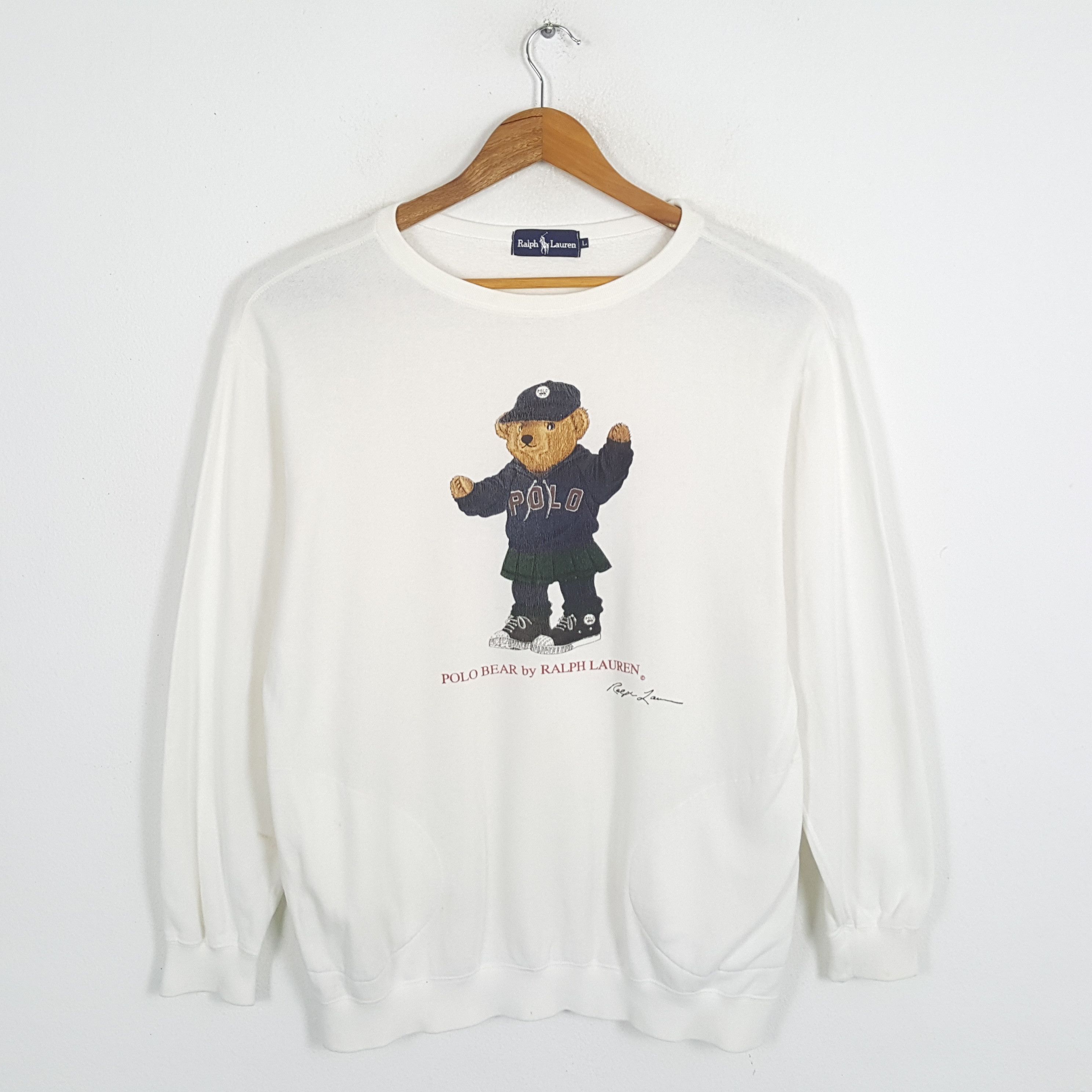 Vintage POLO BEAR by RALPH LAUREN Fashion Brand Sweatshirts