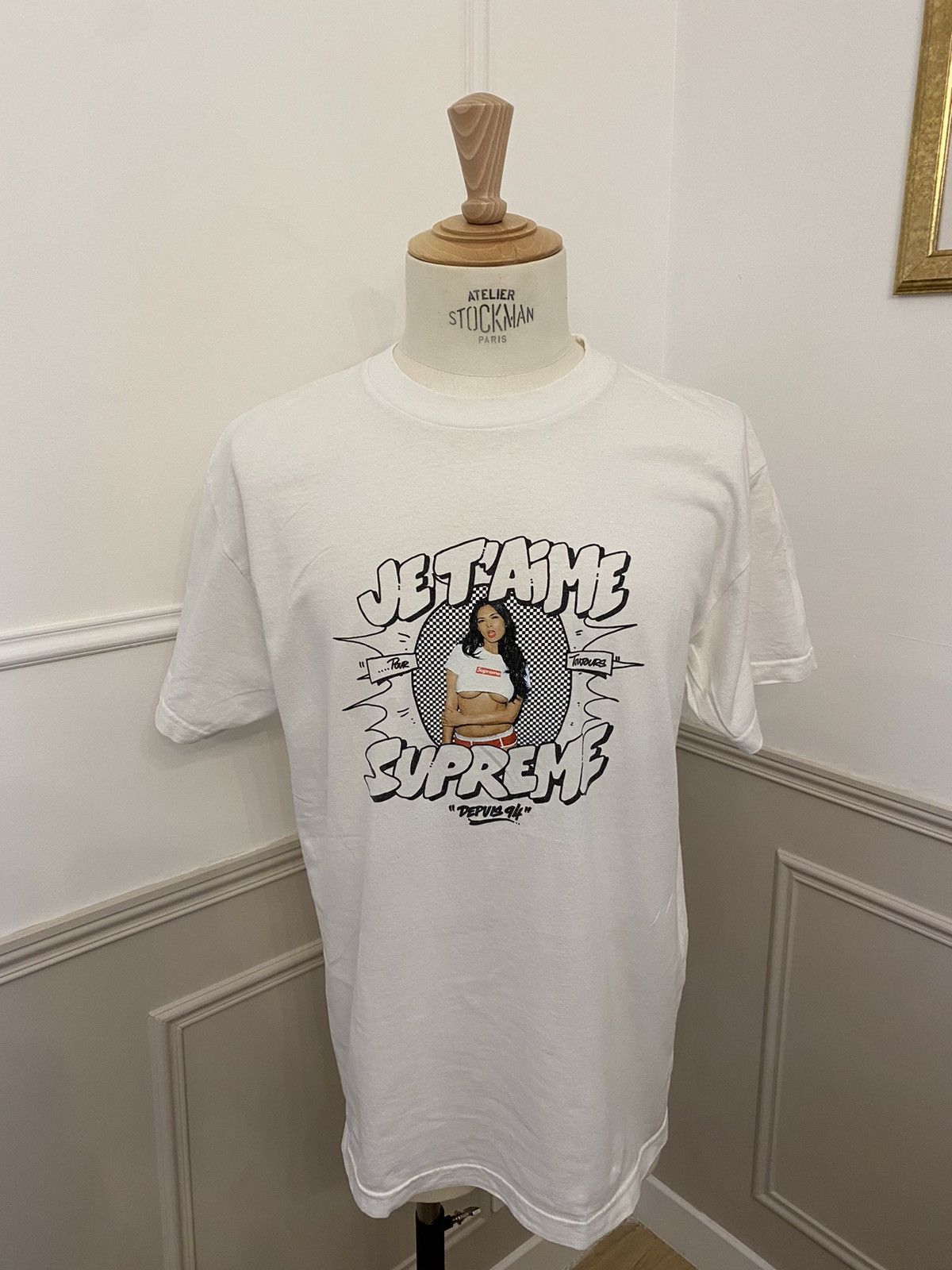 Supreme Tera Patrick Collegiate Tee Navy Men's - FW24 - US