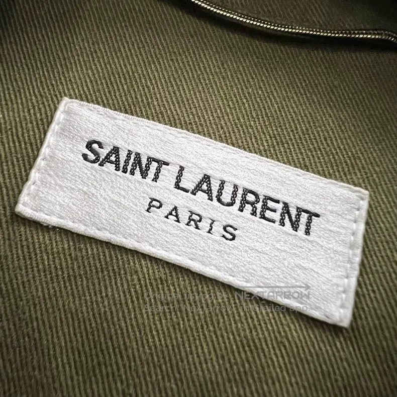 Saint Laurent Paris Saint Laurent Paris Military green logo embroidery jacket Size XS / US 0-2 / IT 36-38 - 2 Thumbnail