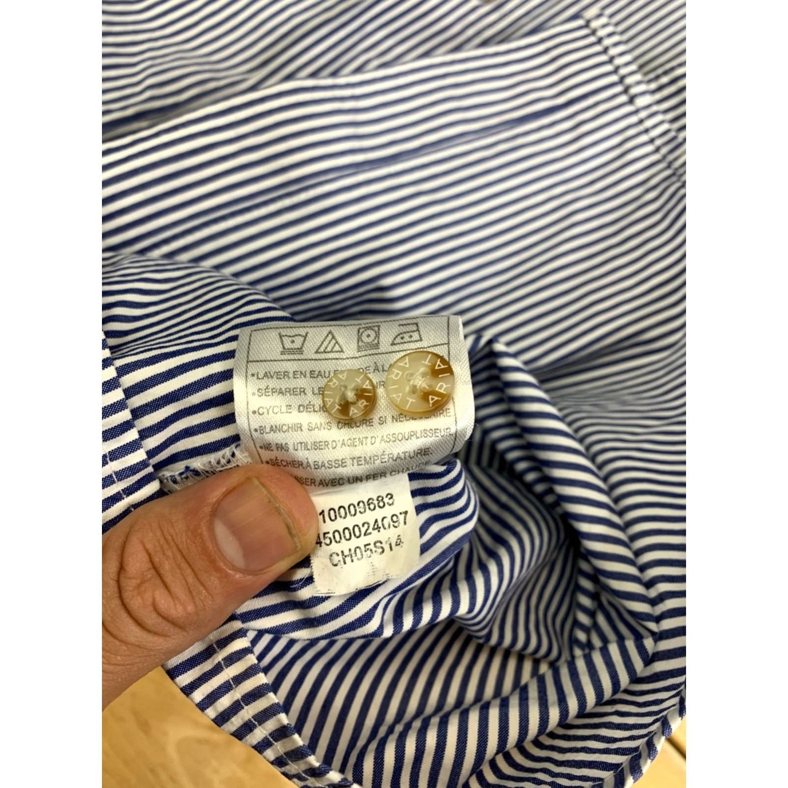 Ariat Ariat Pro Series Striped Button-Up Shirt Men XL Blue Casual Work Western Size US XL / EU 56 / 4 - 3 Thumbnail