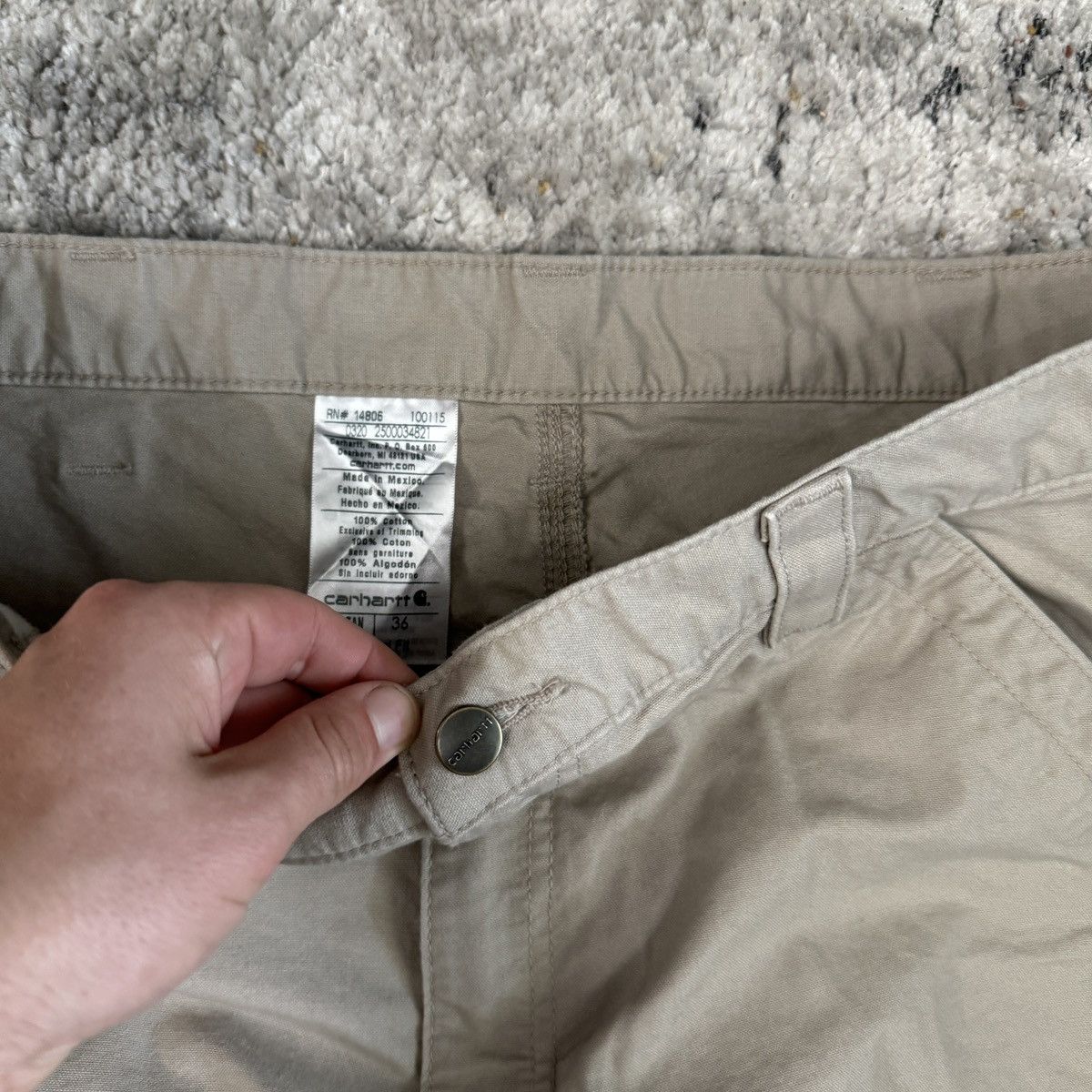 Carhartt × Vintage Essential vintage y2k Carhartt carpenter wide leg shorts Size US 36 / EU 52 - 4 Thumbnail