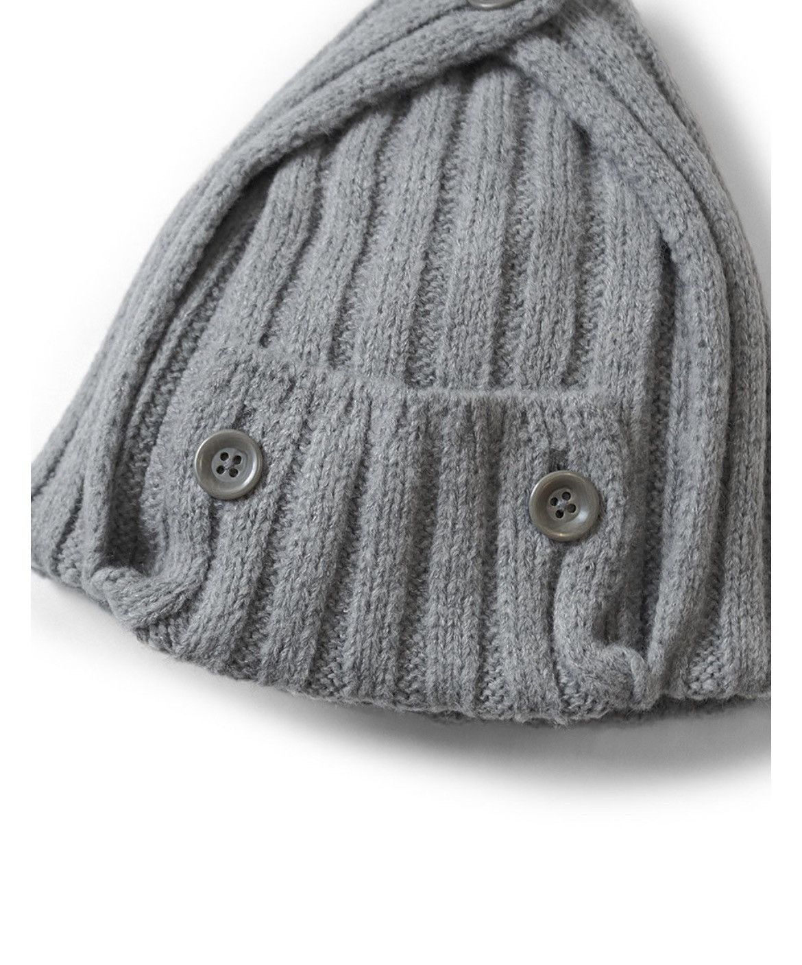 Kapital Kapital 5G wool 3x3 rib hunting knit cap 3way Size ONE SIZE - 4 Thumbnail