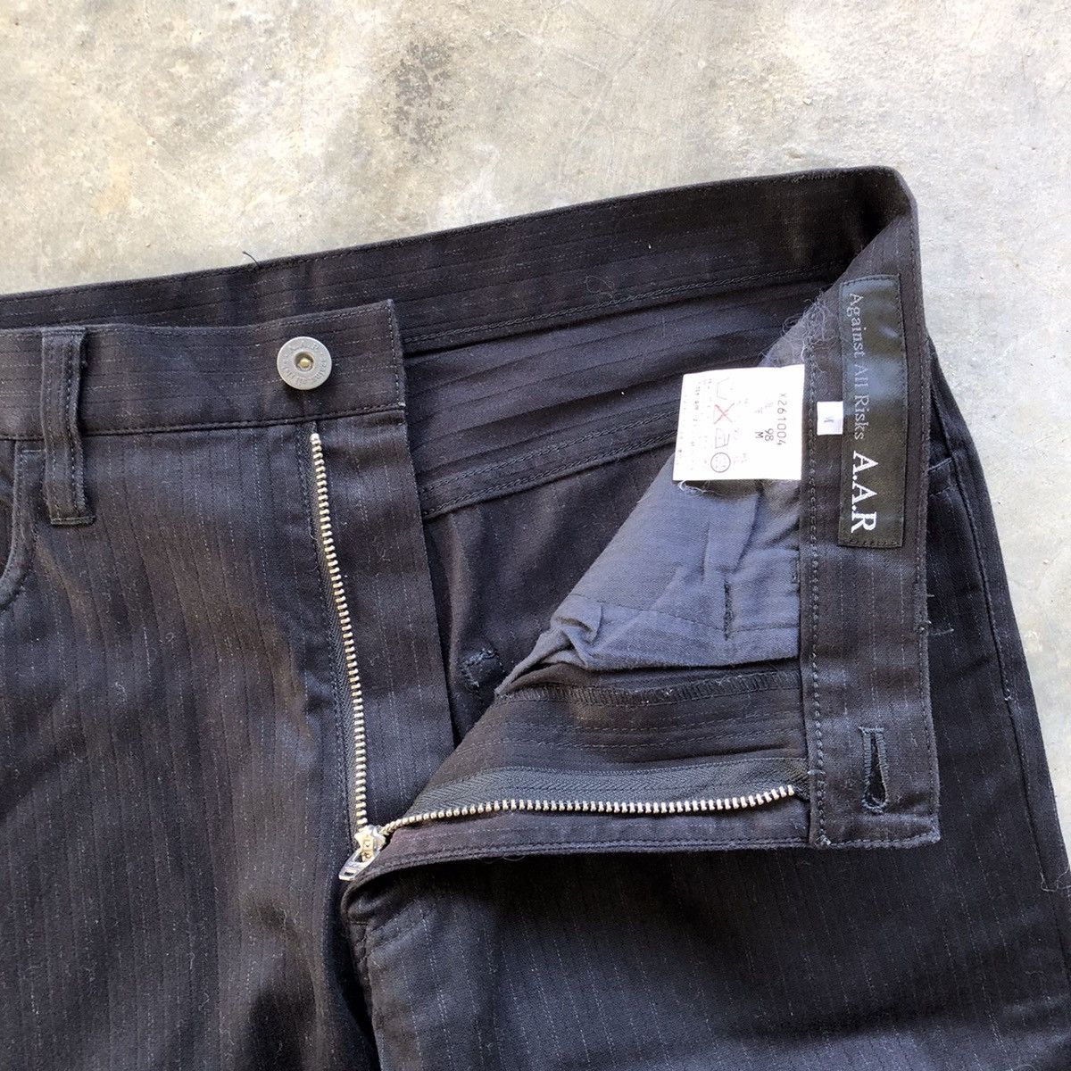 Japanese Brand A.A.R Against All Risks Stripe Formal Pants Size US 29 - 7 Thumbnail