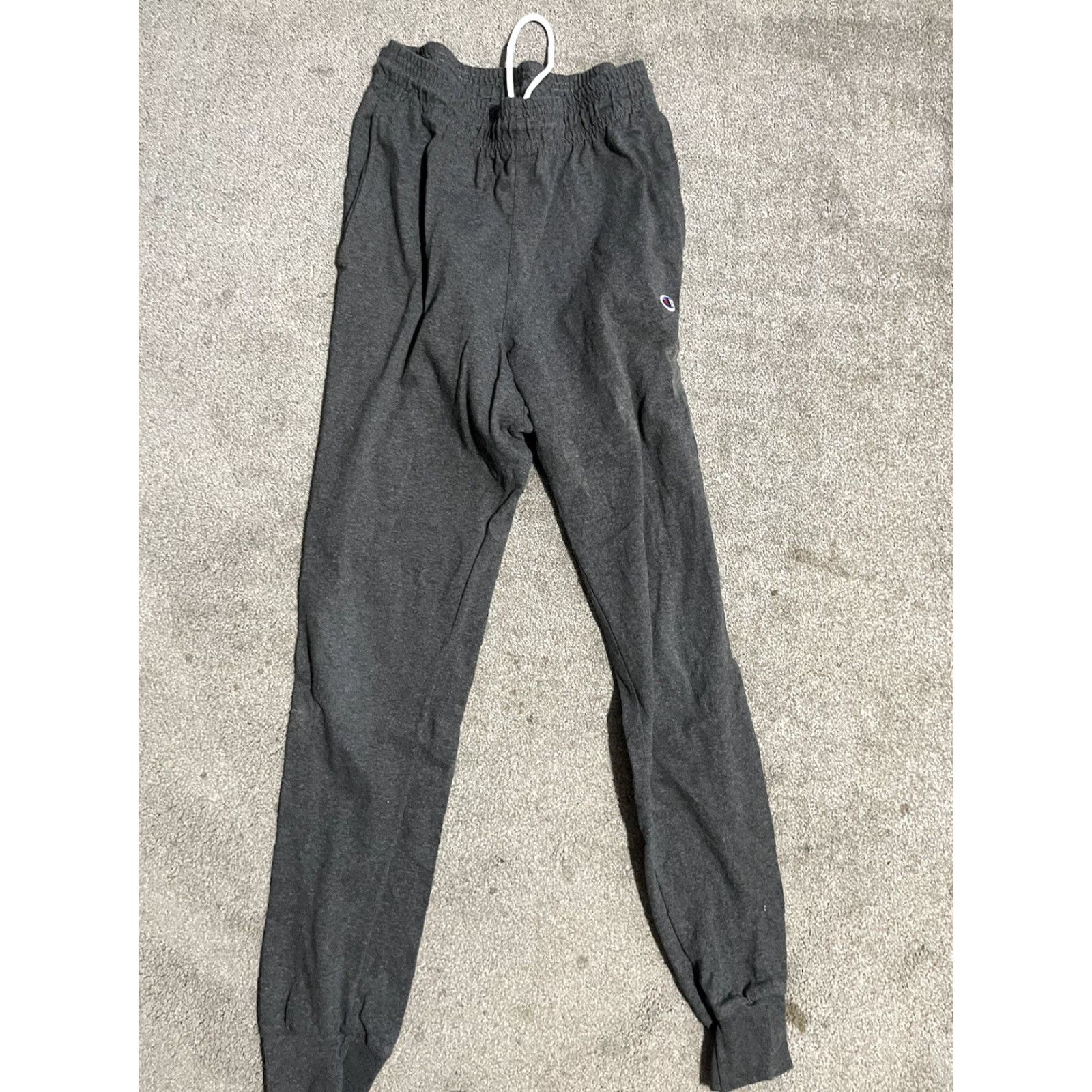 Champion Champion Sweatpants Men's Small Authentic Straight Pocket Logo Gray Cotton Solid Size US 29 - 2 Thumbnail