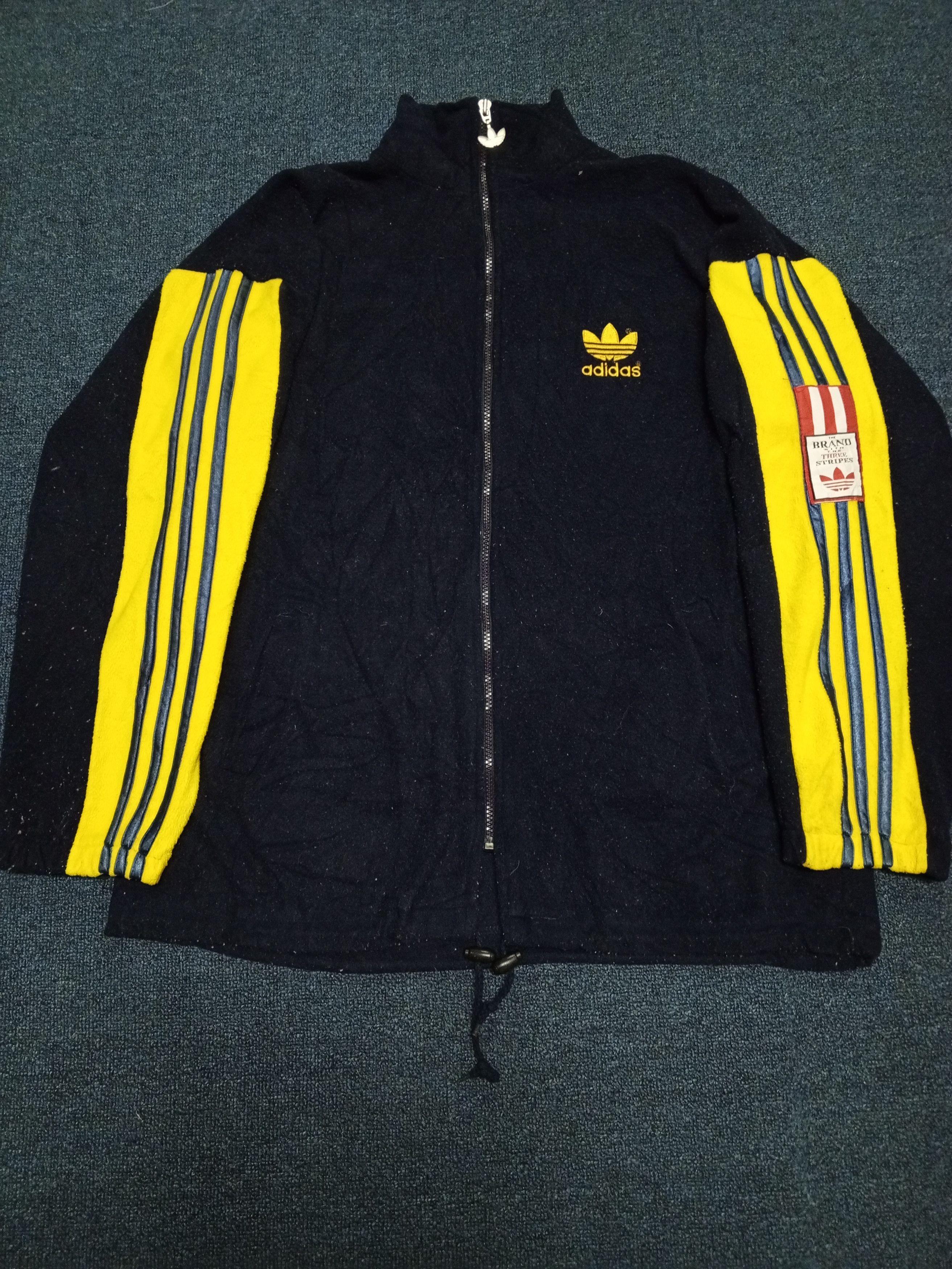 Adidas × Vintage VTG ADIDAS THREE STRIPE FLEECE Size US L / EU 52-54 / 3 - 3 Thumbnail