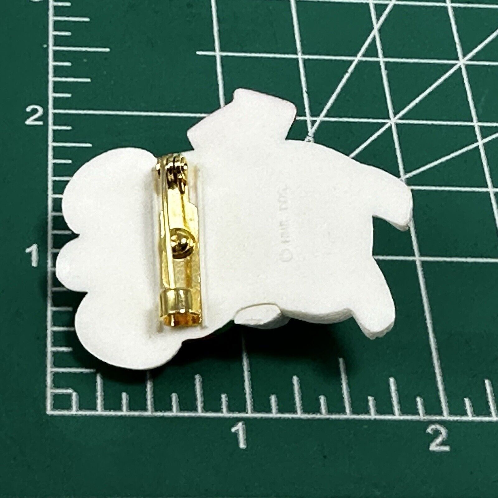 & Other Stories Hallmark White Mouse Jingle Bell Teacher Brooch Pin Button Size ONE SIZE - 4 Thumbnail