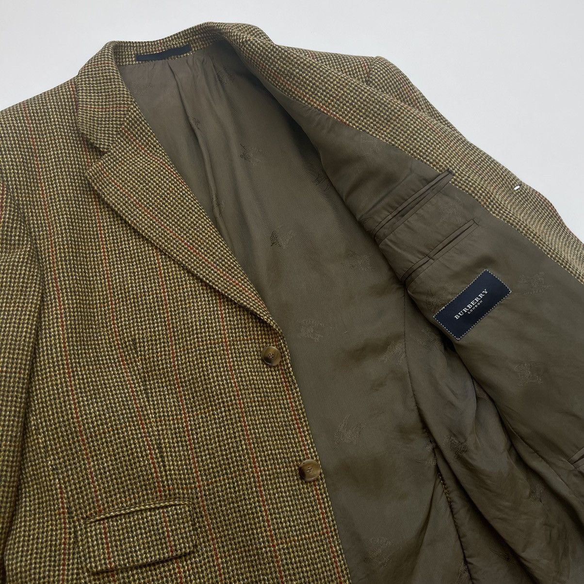 Burberry Vintage Burberry wool/cashmere checked blazer jacket Size 38S - 3 Thumbnail