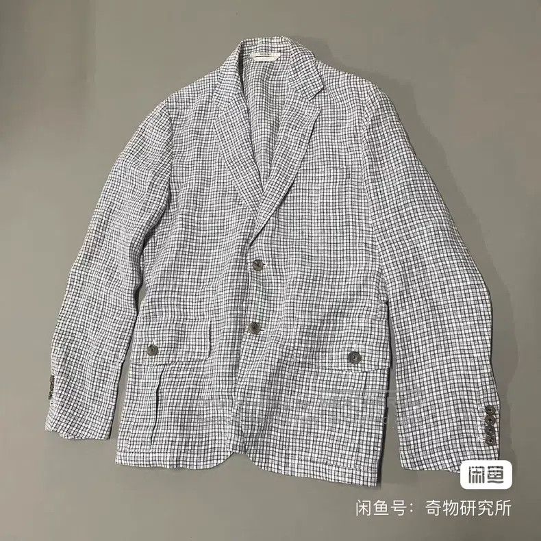 Hermes Hermes Men's Designer Hunting Jacket, Linen Material Size 48R - 2 Thumbnail