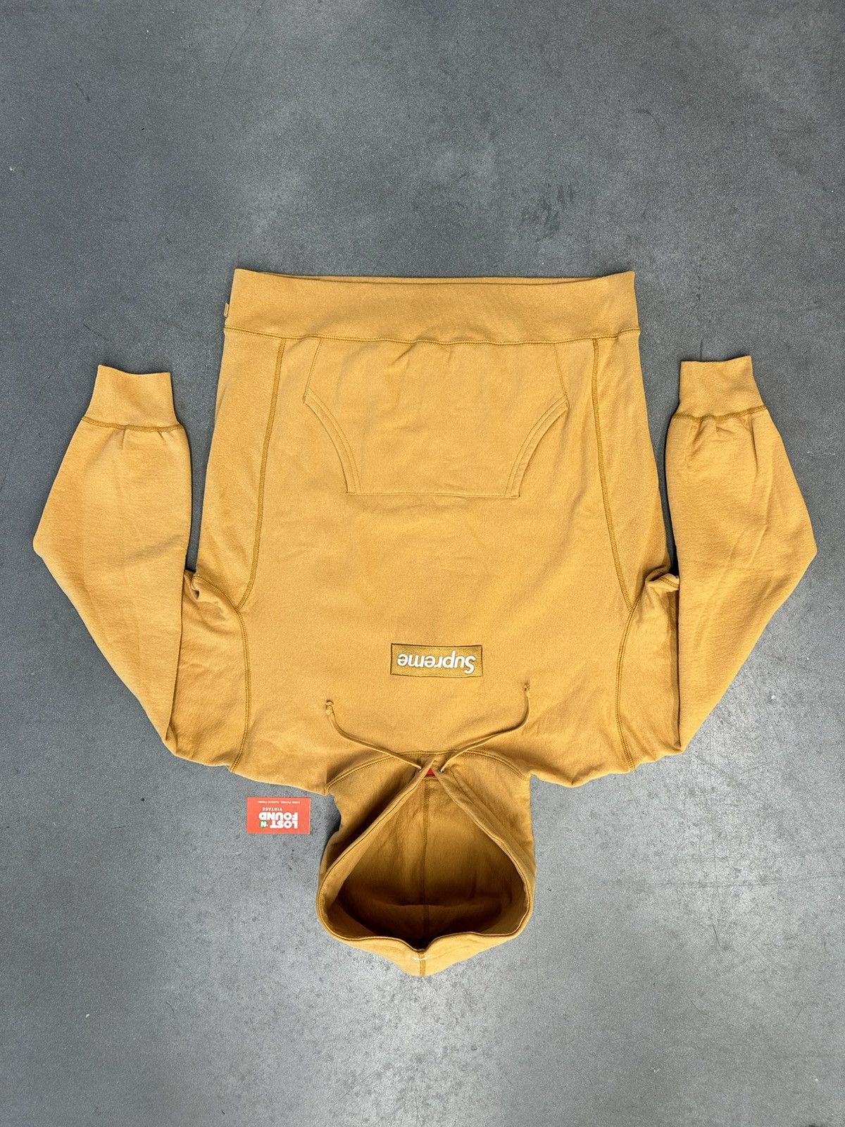 Supreme Arabic Logo Hooded Sweatshirt (FW21) Light Mustard