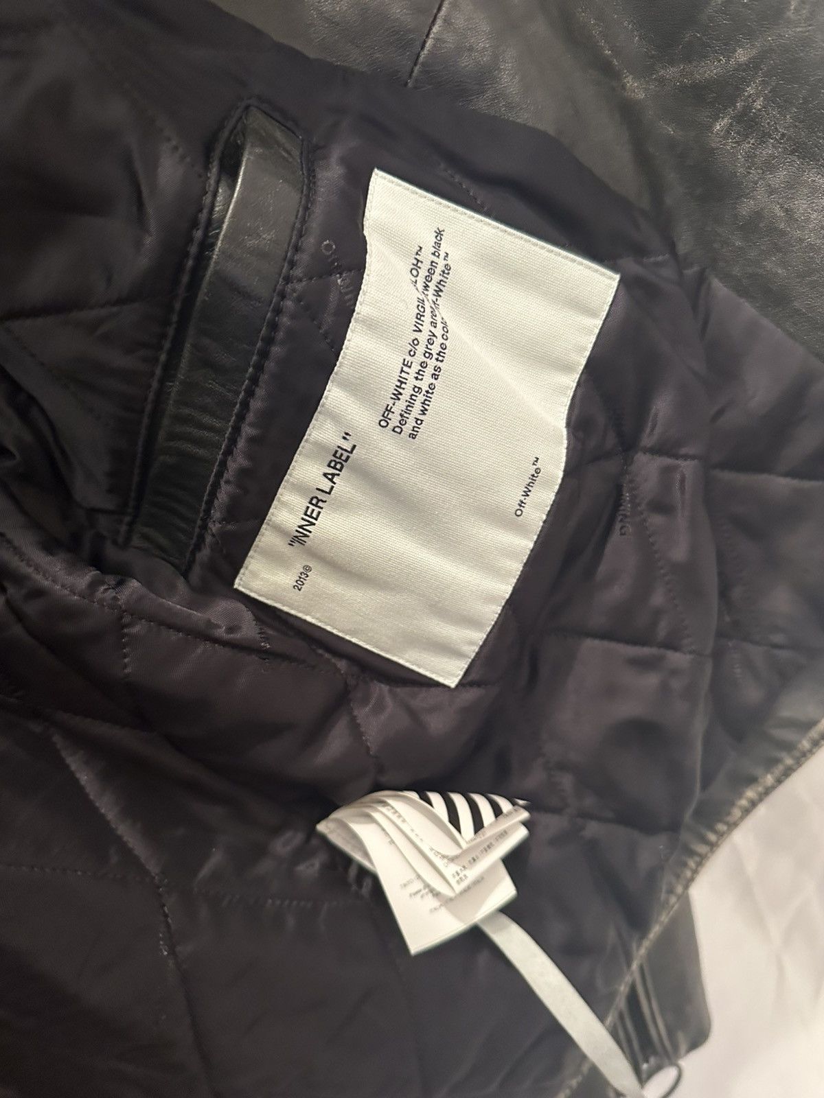 Off-White Off White Leather Jacket Size US L / EU 52-54 / 3 - 17 Thumbnail
