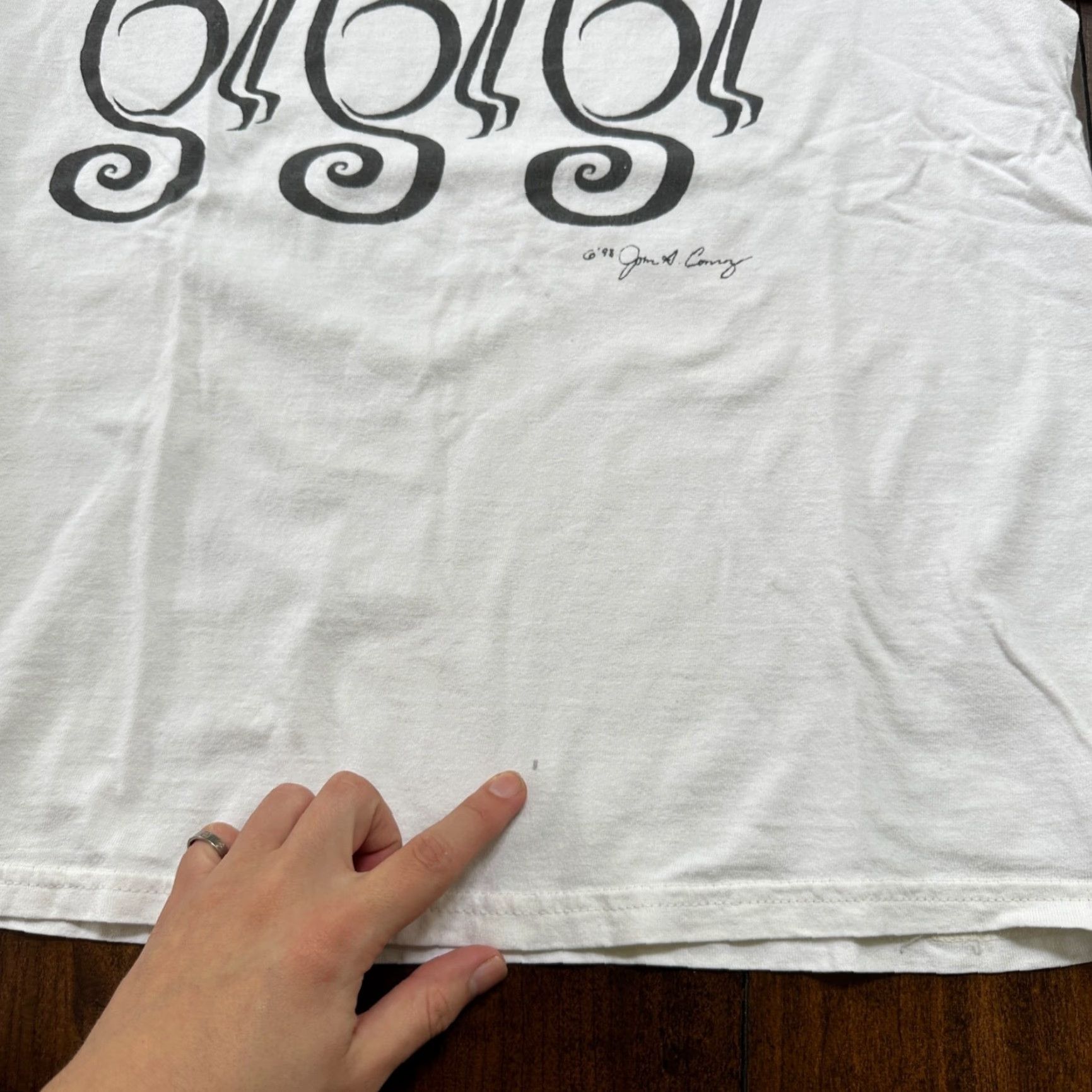 Gildan VINTAGE 1998 Cats Animal Lover T-Shirt Men Large White Graphic 90s Retro Size US L / EU 52-54 / 3 - 6 Thumbnail