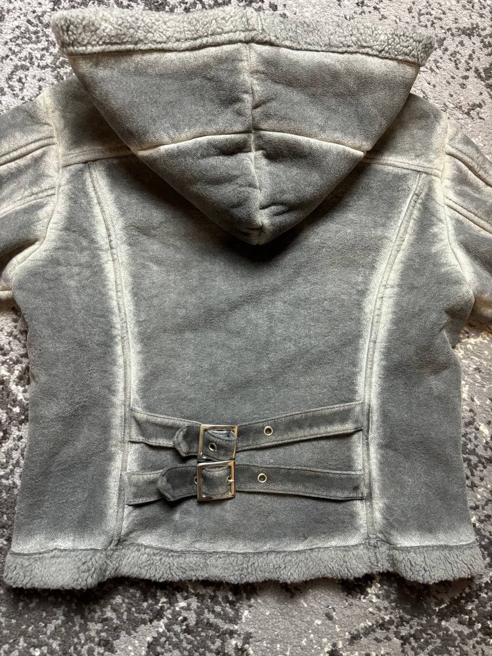 Japanese Brand × Vintage Vintage Y2K Suede Sheepskin Avantgarde Watanabe Style Bomber Size US S / EU 44-46 / 1 - 7 Thumbnail