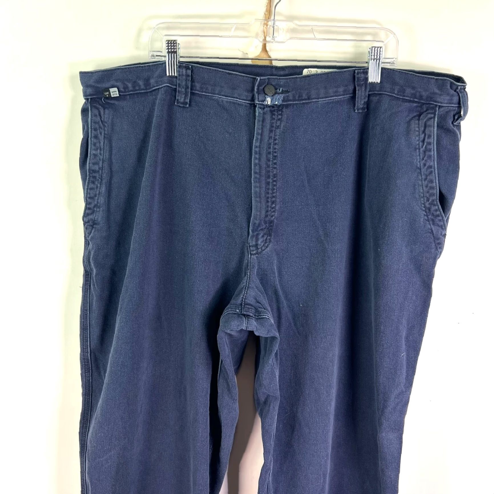 Carhartt VINTAGE Carhartt Flame Resistant Twill Pants Men 44 Navy Blue Workwear Flame-Resistant 371-20 Size US 44 / EU 60 - 2 Thumbnail