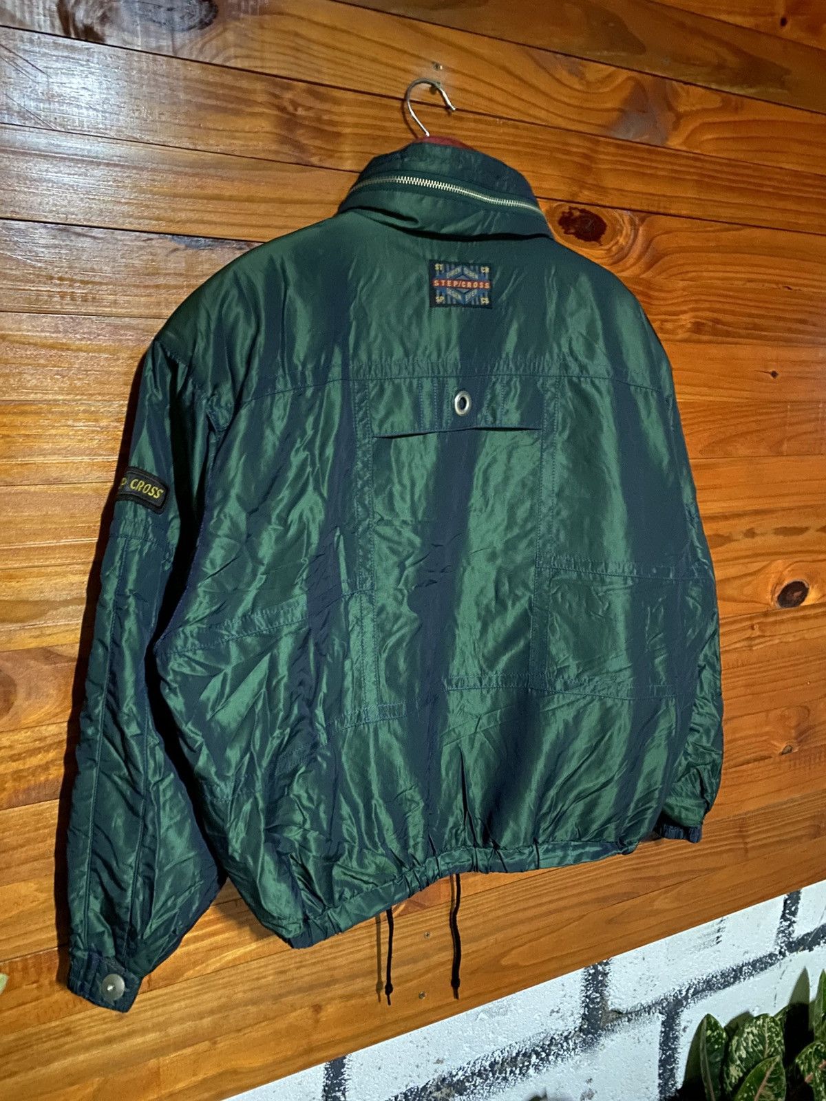 Vintage Vintage STEP/CROSS Quilted Puffer Jacket Green Japanese Size US M / EU 48-50 / 2 - 20 Thumbnail