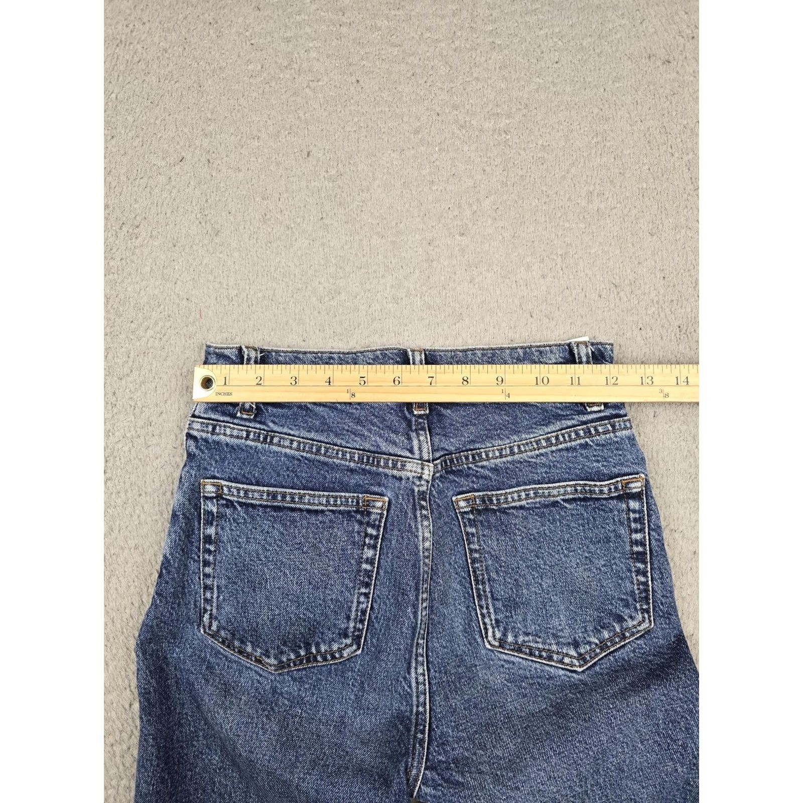 Reformation Reformation Jeans Womens 24 High Rise Straight Blue Liza Ultra 32 Medium Wash Size 42" / US 20 - 6 Thumbnail