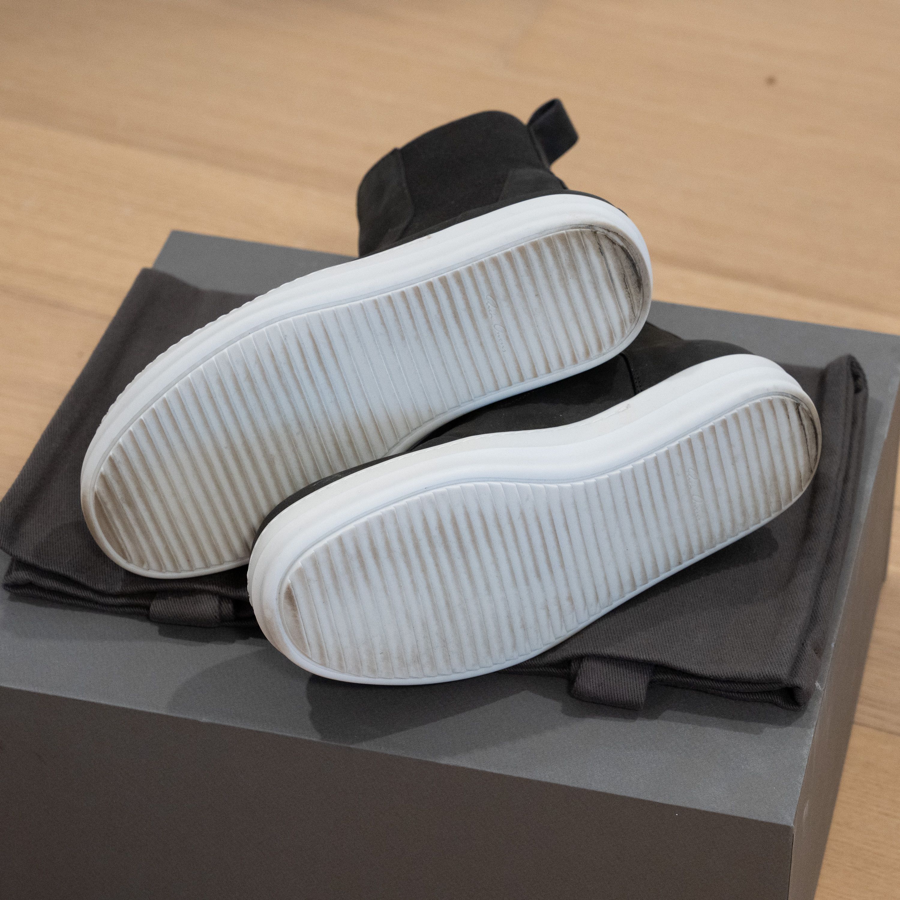 Rick Owens Bozo Sneaker Boot - Dark Dust / White Size US 6 / EU 39 - 4 Thumbnail