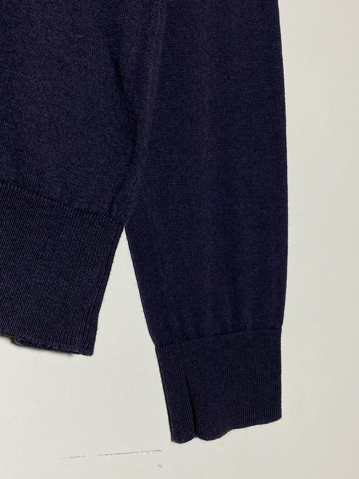Lanvin Lanvin jumper merinos wool v-neck sweater midnight blue Size US L / EU 52-54 / 3 - 9 Thumbnail