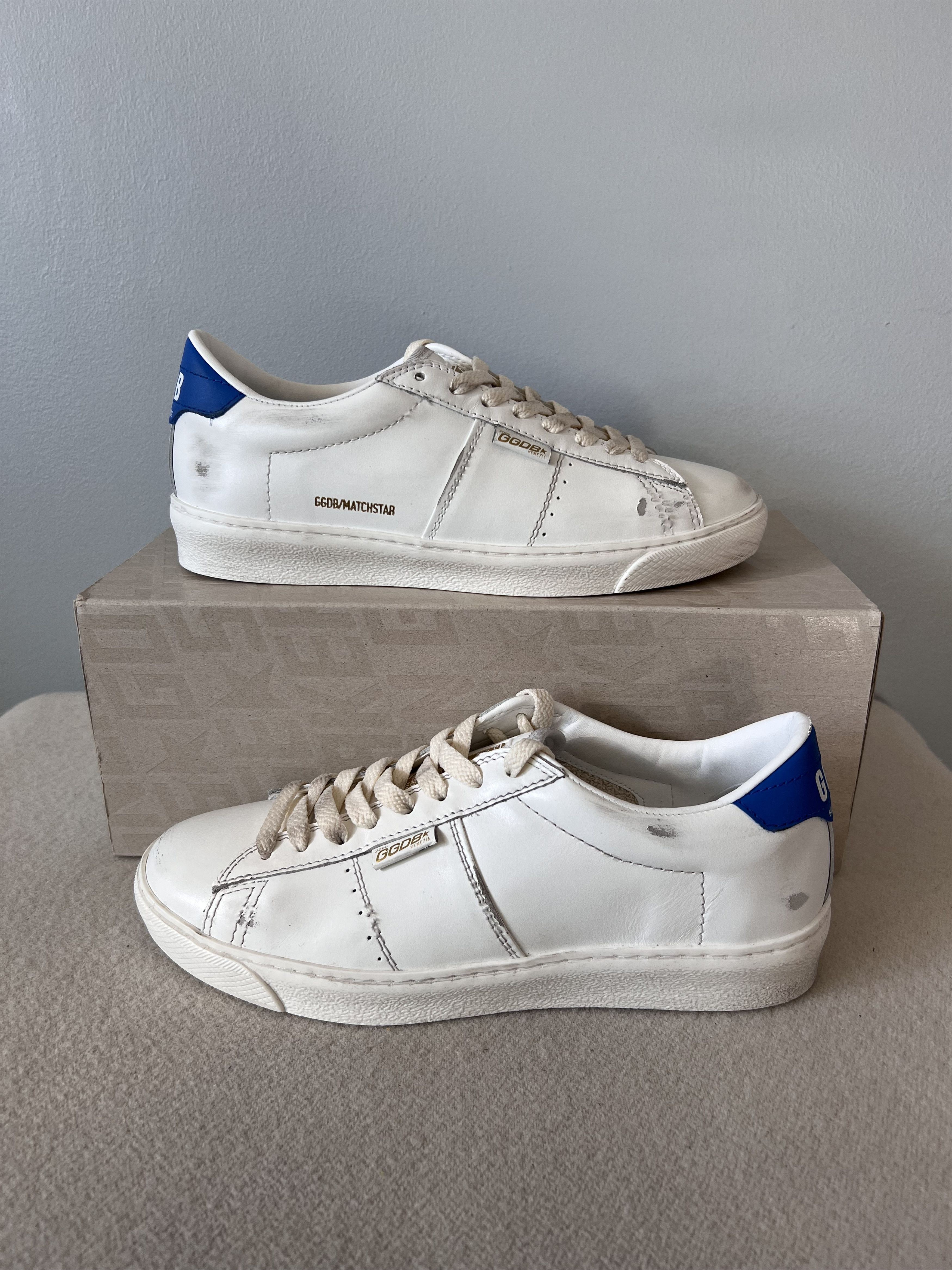Golden Goose Golden Goose Matchstar Sneaker in White Leather Size US 9 / IT 39 - 2 Thumbnail
