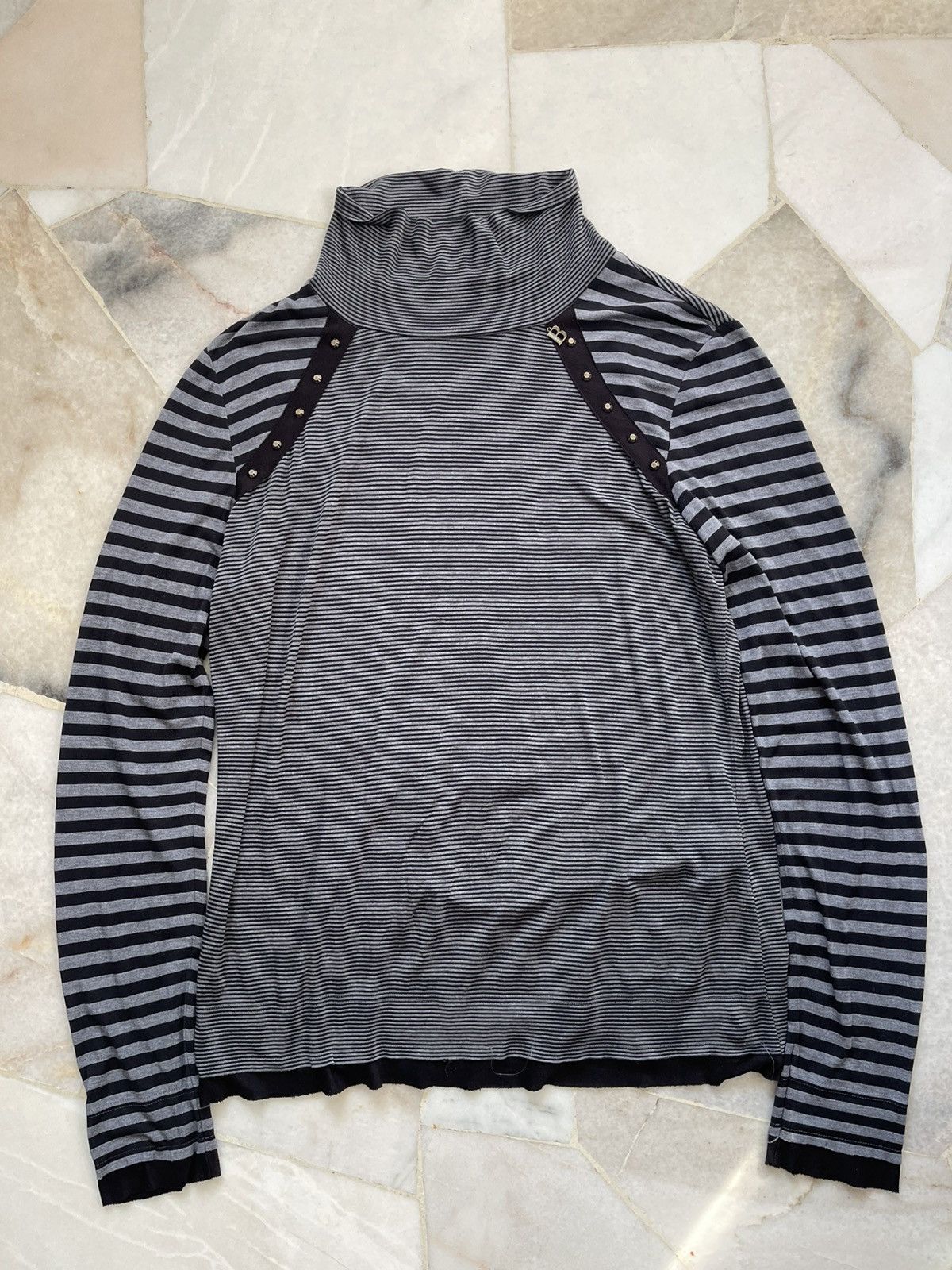 Balmain Balmain Paris Stripe B Pendant with Stud Long Sleeve #99 Size US M / EU 48-50 / 2 - 7 Thumbnail