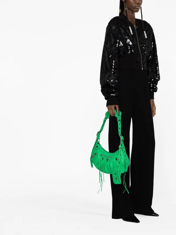 Balenciaga o1mt1gz0125 Size: OS / Le Cagole Shoulder Bag in Vivid Green Size ONE SIZE - 4 Thumbnail