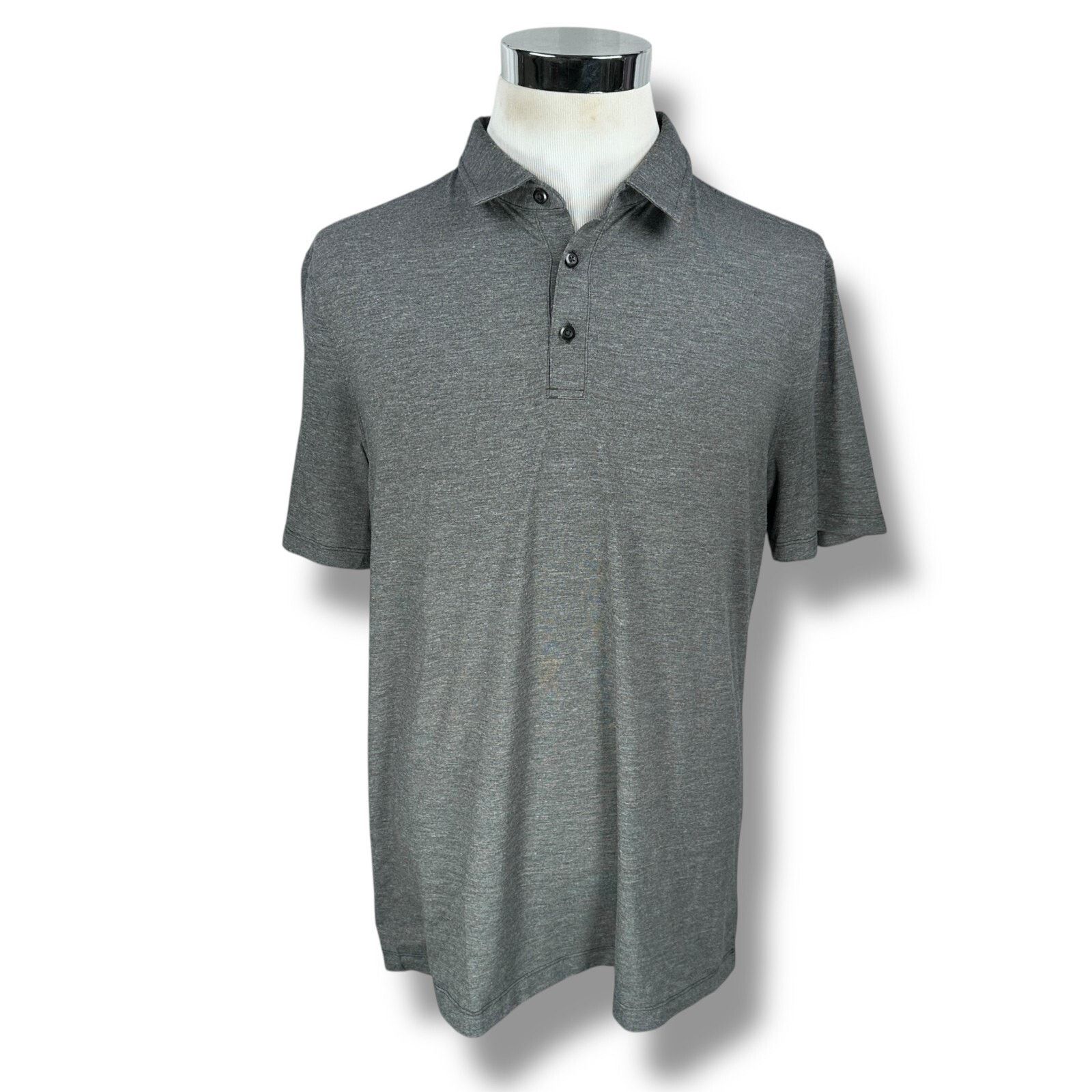 Lululemon Lululemon Polo Shirt Men L Gray Short Sleeve Golf Pullover Size US L / EU 52-54 / 3 - 1 Thumbnail