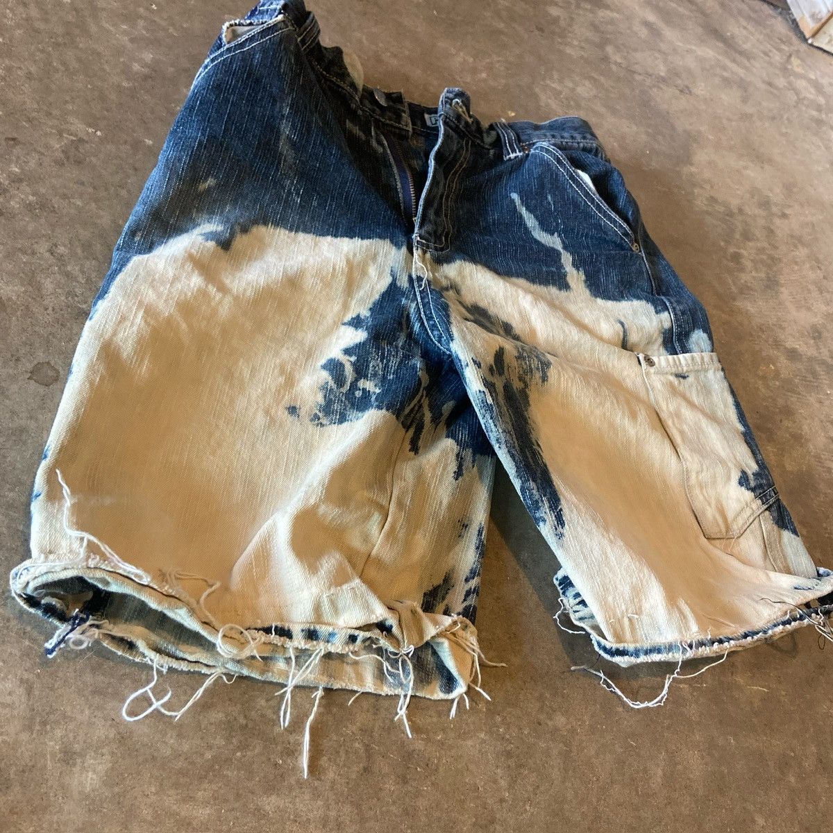 JNCO × Southpole Crazy Acid Washed Vintage Y2K Panyc Hip Hop Denim Jorts NOS Size US 26 / EU 42 - 3 Thumbnail