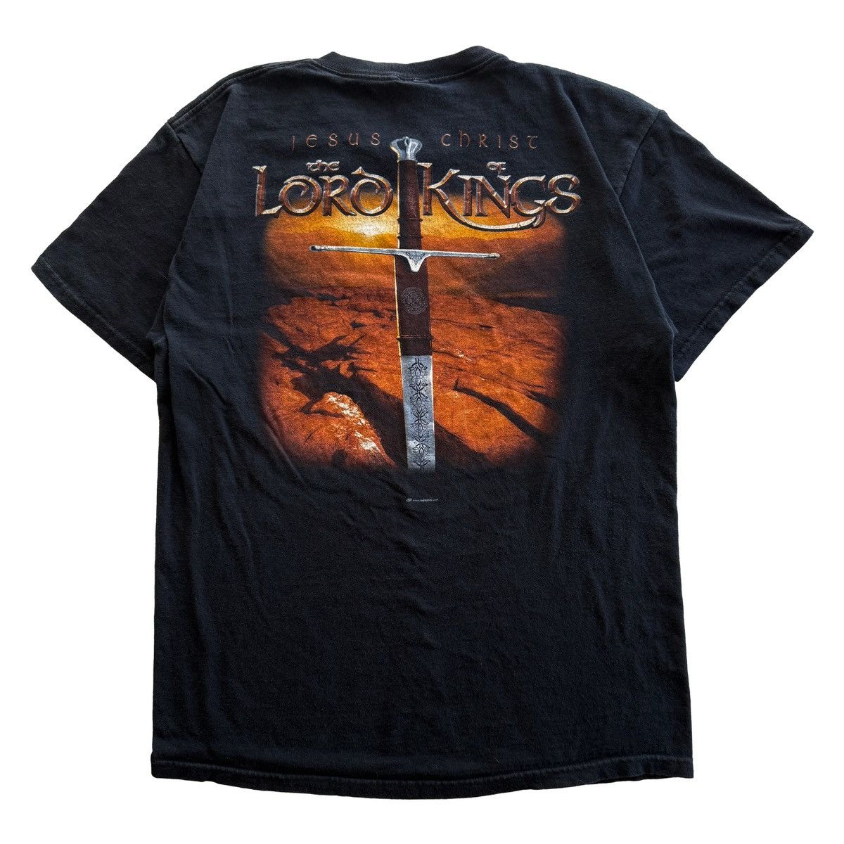 Vintage 1998 Lord of The Rings x The Lord of Kings Jesus Tee Size US L / EU 52-54 / 3 - 2 Thumbnail