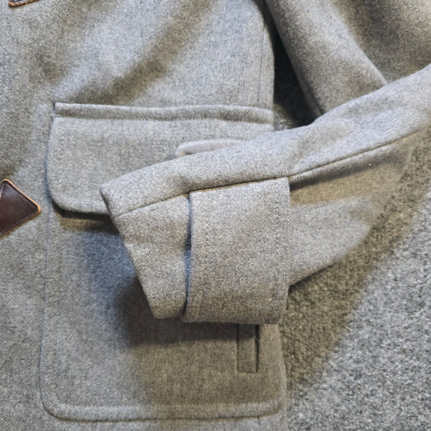 J.Crew J Crew Jacket Womens 2 Gray Melton Wool Stadium Cloth Toggles Zip Hooded Capsule Jacket Size XS / US 0-2 / IT 36-38 - 4 Thumbnail