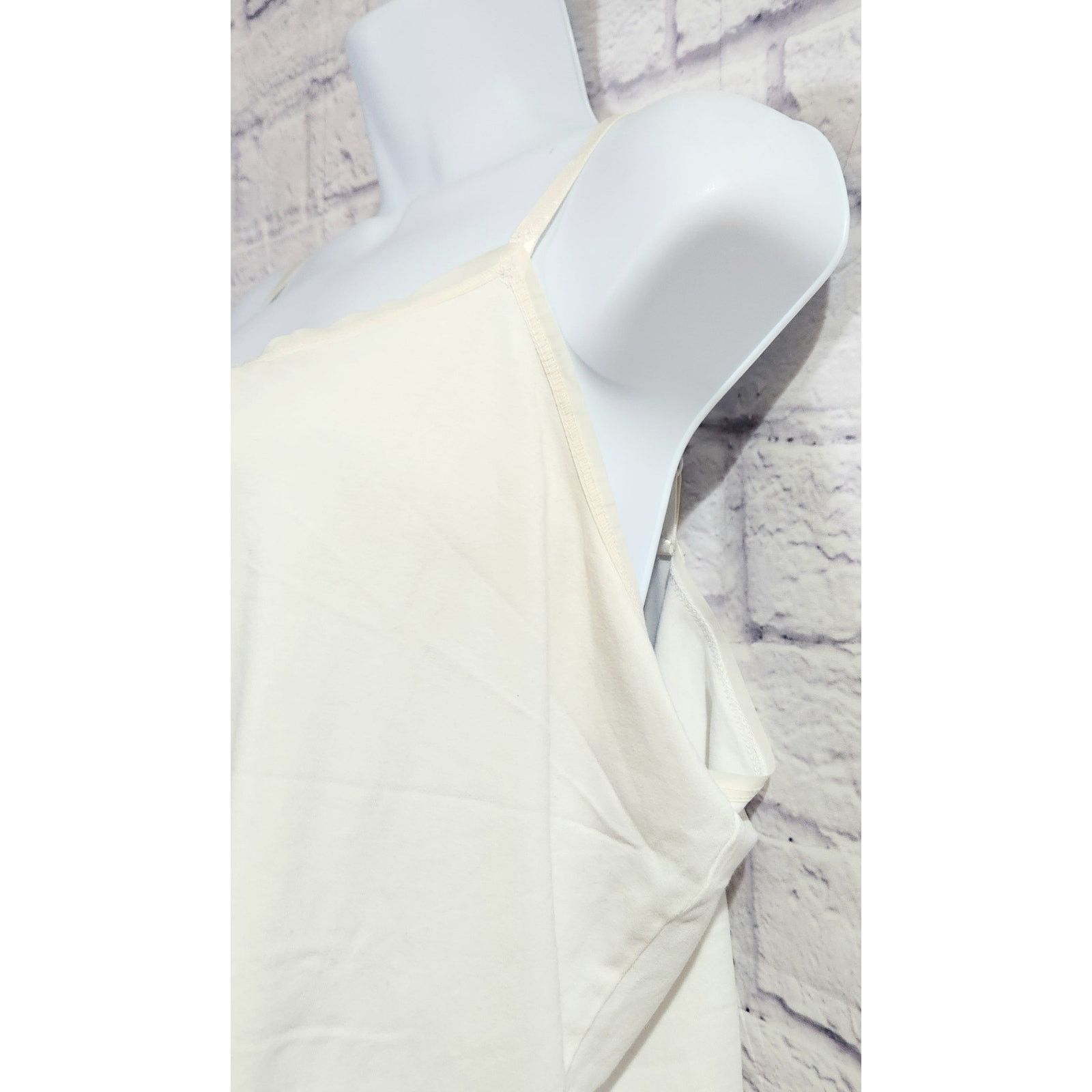 Other Lane Bryant White Adjustable Spaghetti Straps Tank Top 18 20 Size XL / US 12-14 / IT 48-50 - 3 Thumbnail