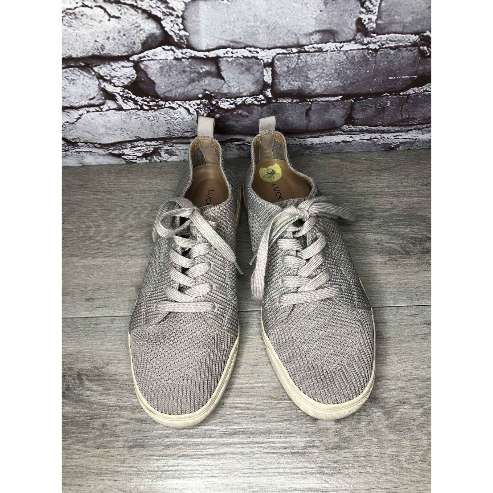 Lucky Brand Lucky Brand Laddix Slip On Gray Ribbed Casual Sneakers Sz 9M Size US 9 / IT 39 - 13 Thumbnail