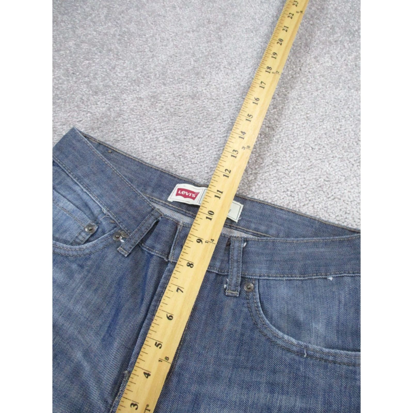 Levi's Levi's 514 Jeans Womens 18 Medium Light Wash Denim Straight Size 40" / US 18 - 6 Thumbnail