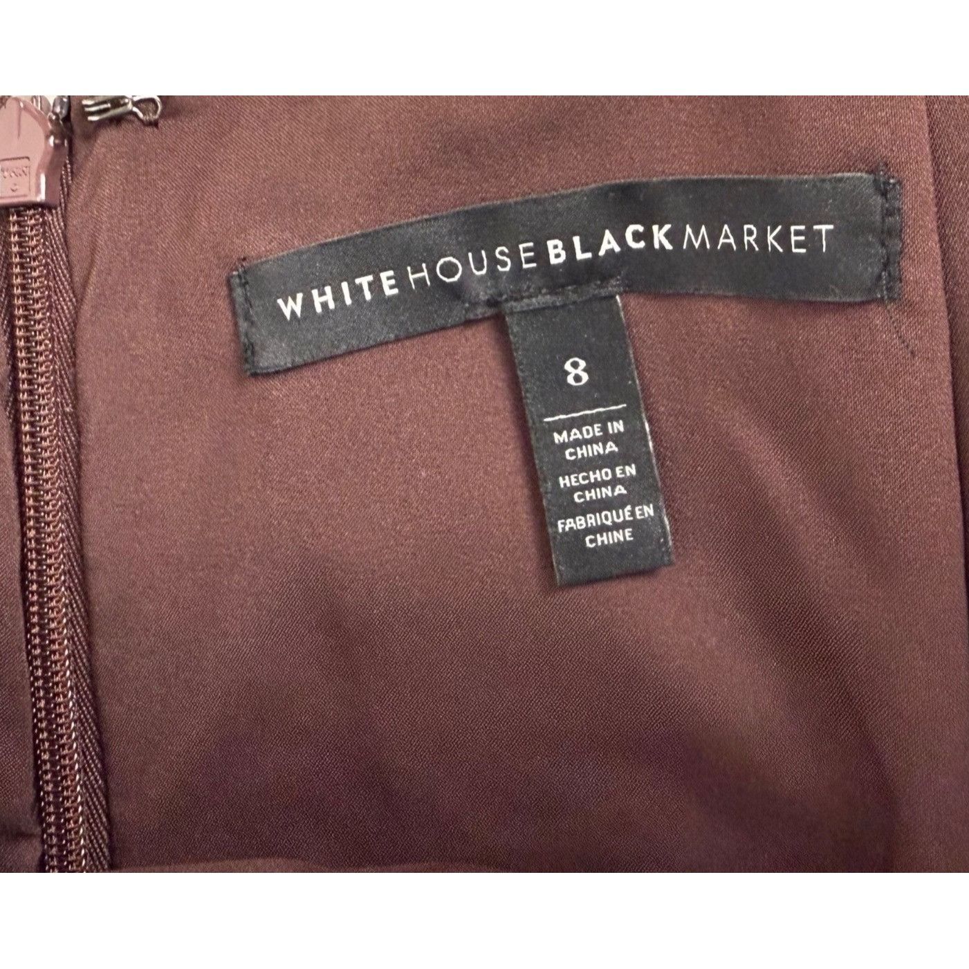 White House Black Market White House Black Market Belted Cocoa Brown Leather Combo Pe Size 30" / US 8 / IT 44 - 2 Thumbnail